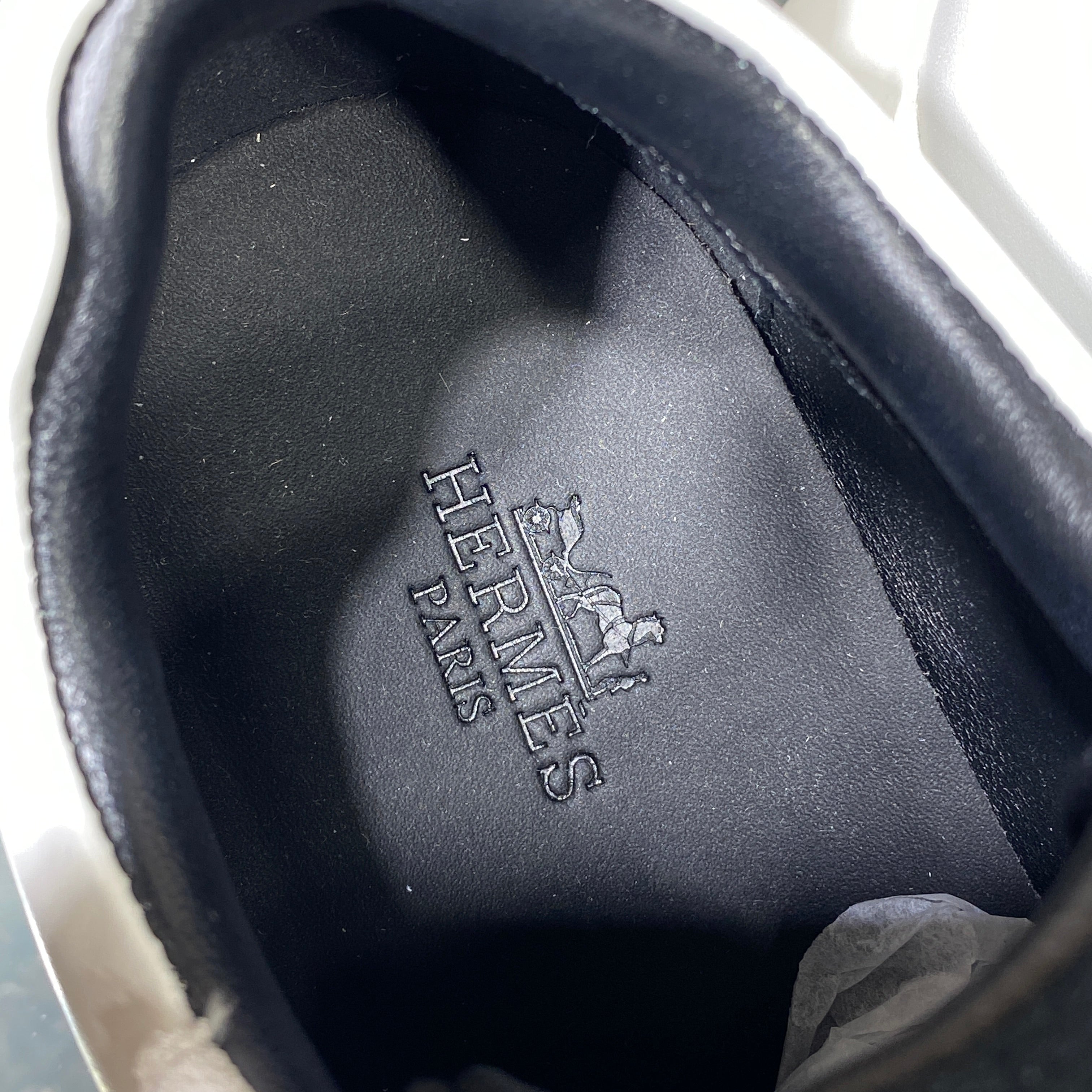 국내) 미세하자) 에르메스 바운싱 스니커즈 / 화이트 블랙 38