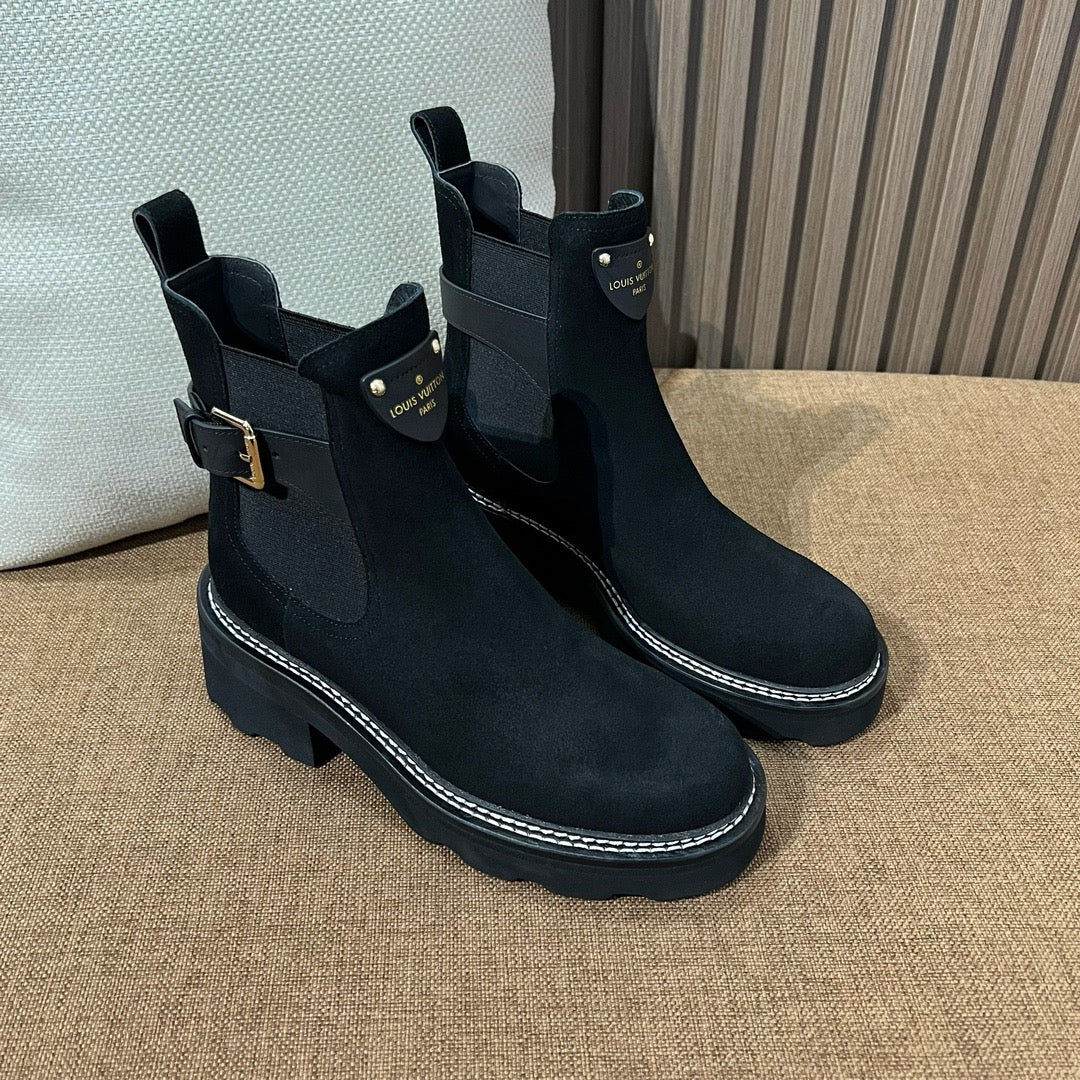 루이비통 보부르 앵클 부츠
