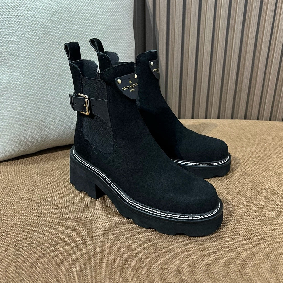 루이비통 보부르 앵클 부츠