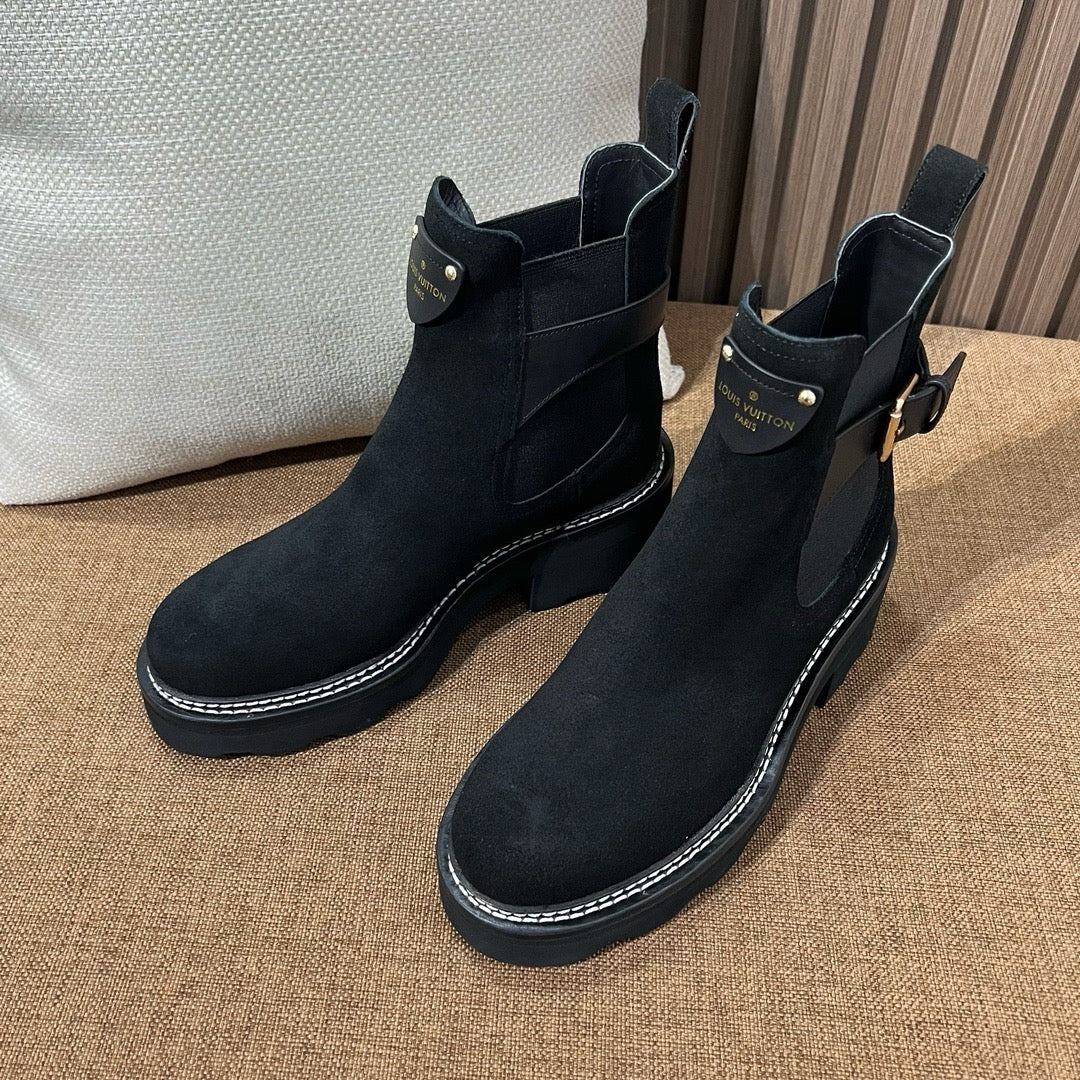 루이비통 보부르 앵클 부츠