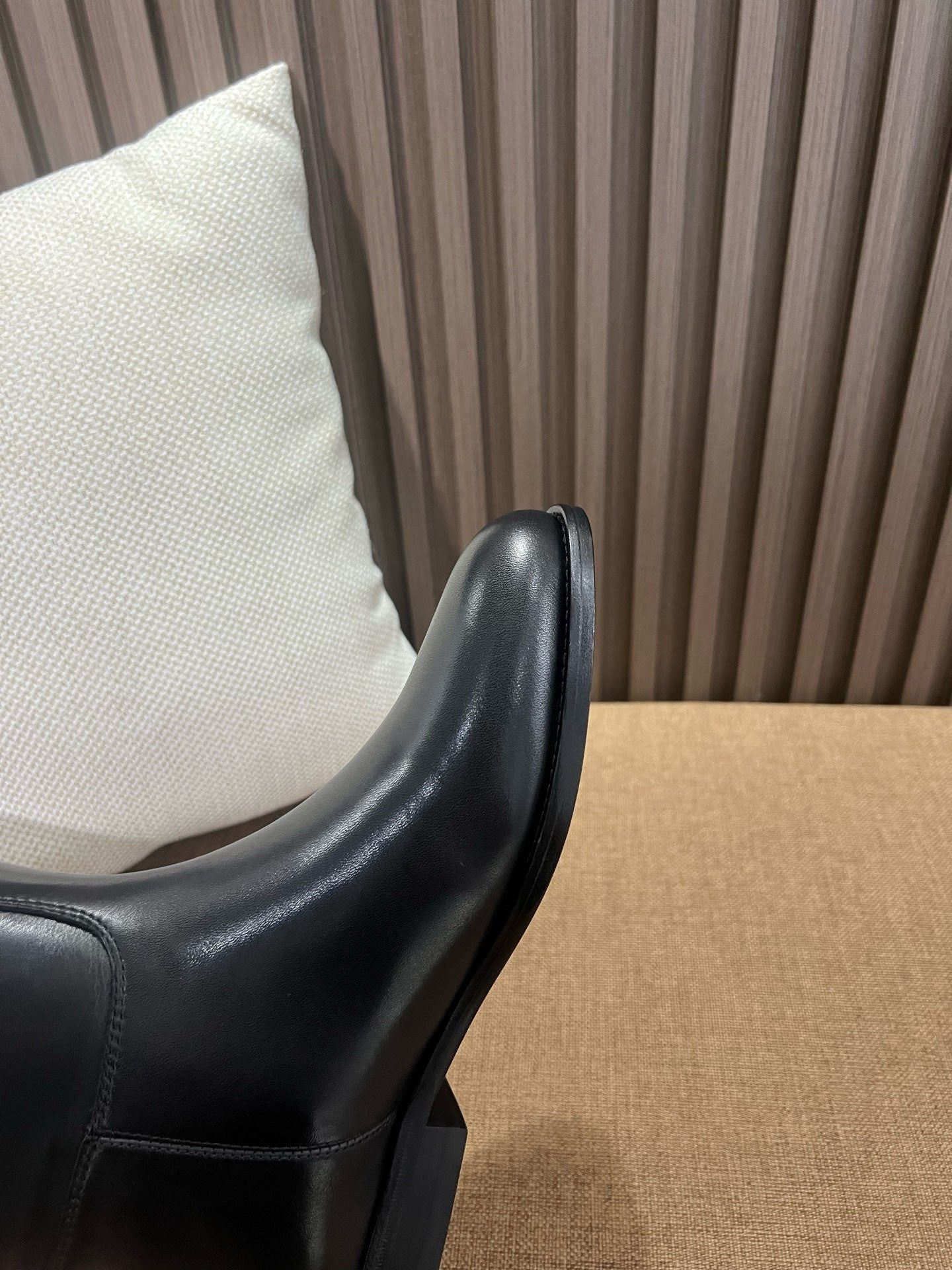 에르메스 점핑 부츠 박스 카프스킨 & 팔라듐 하드웨어 누아