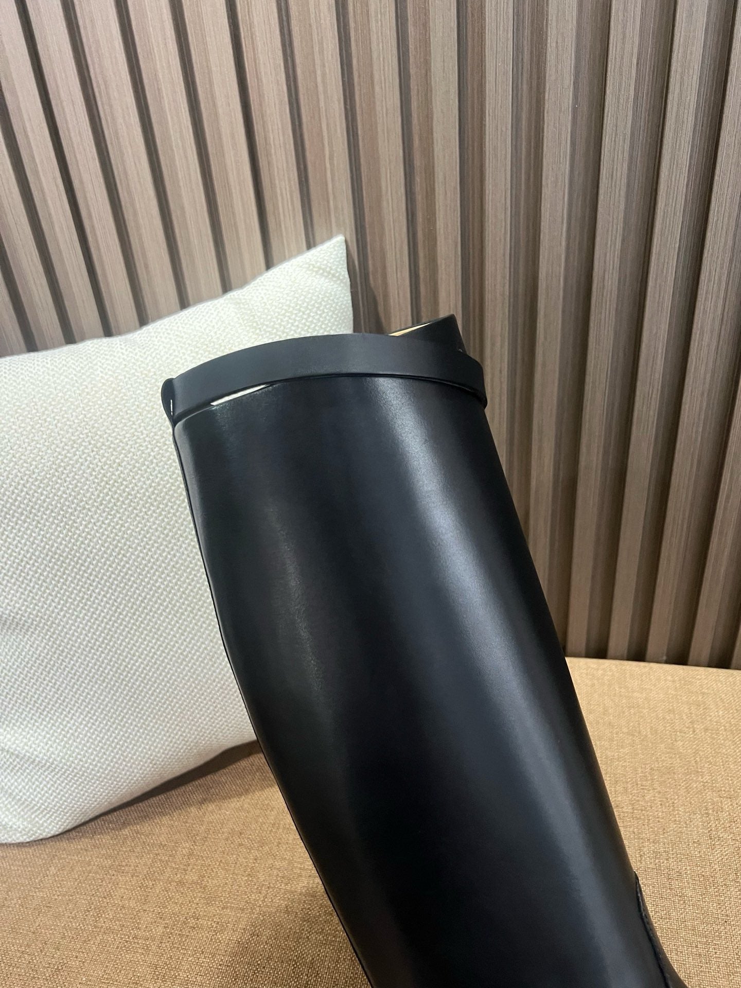 에르메스 점핑 부츠 박스 카프스킨 & 팔라듐 하드웨어 누아