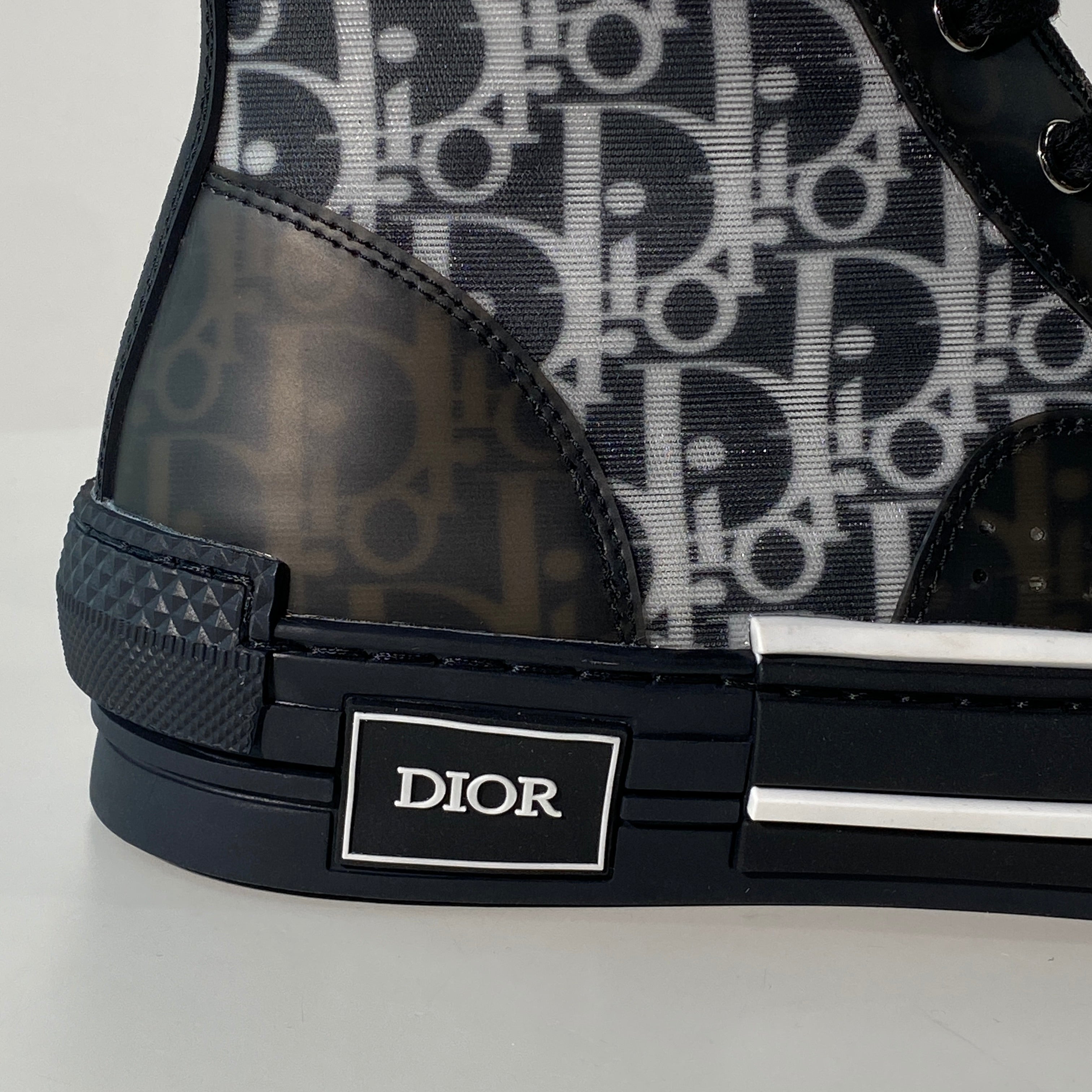 국내) 디올 B23 하이 오블리크 캔버스 스니커즈 / 블랙 41