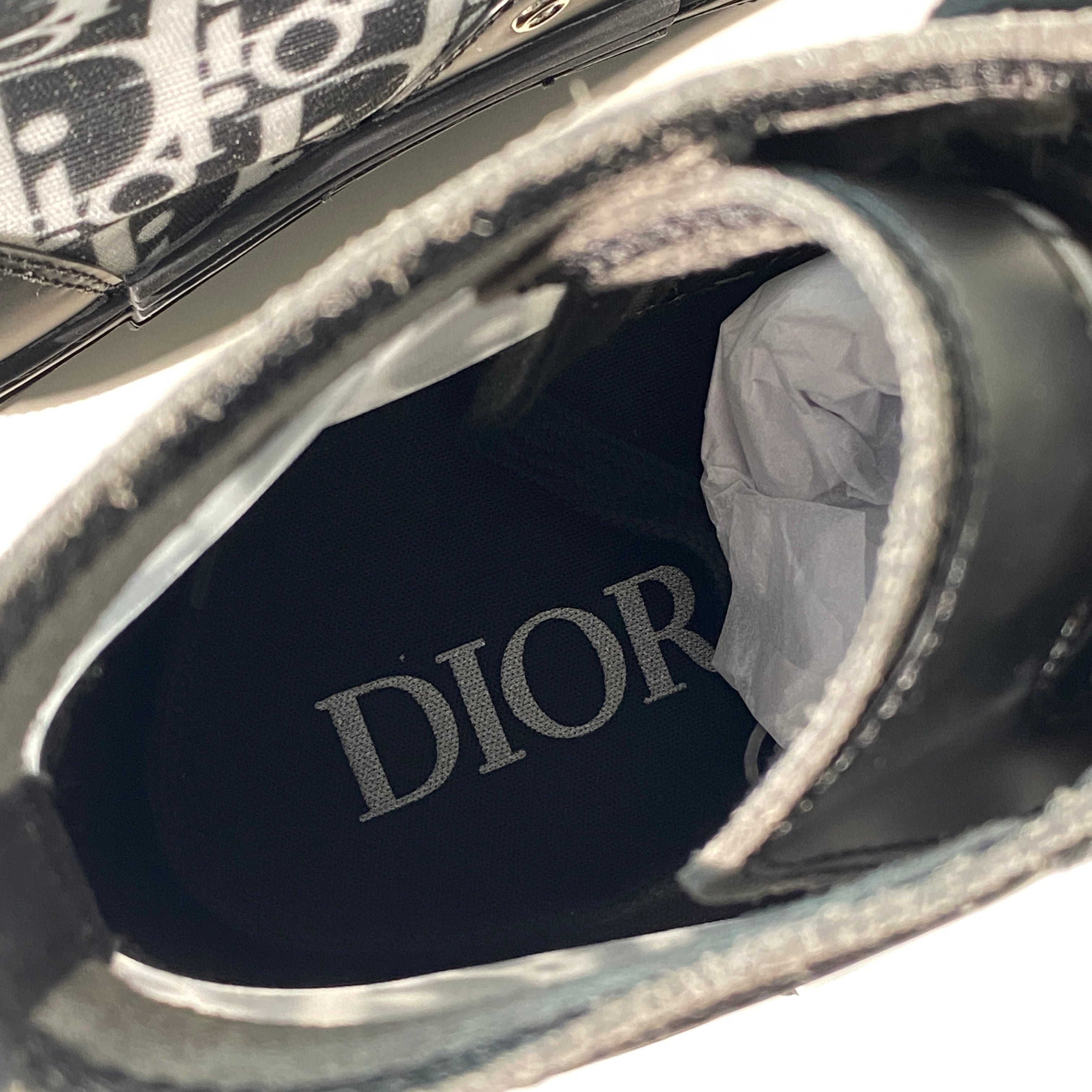 국내) 디올 B23 하이 오블리크 캔버스 스니커즈 / 블랙 41