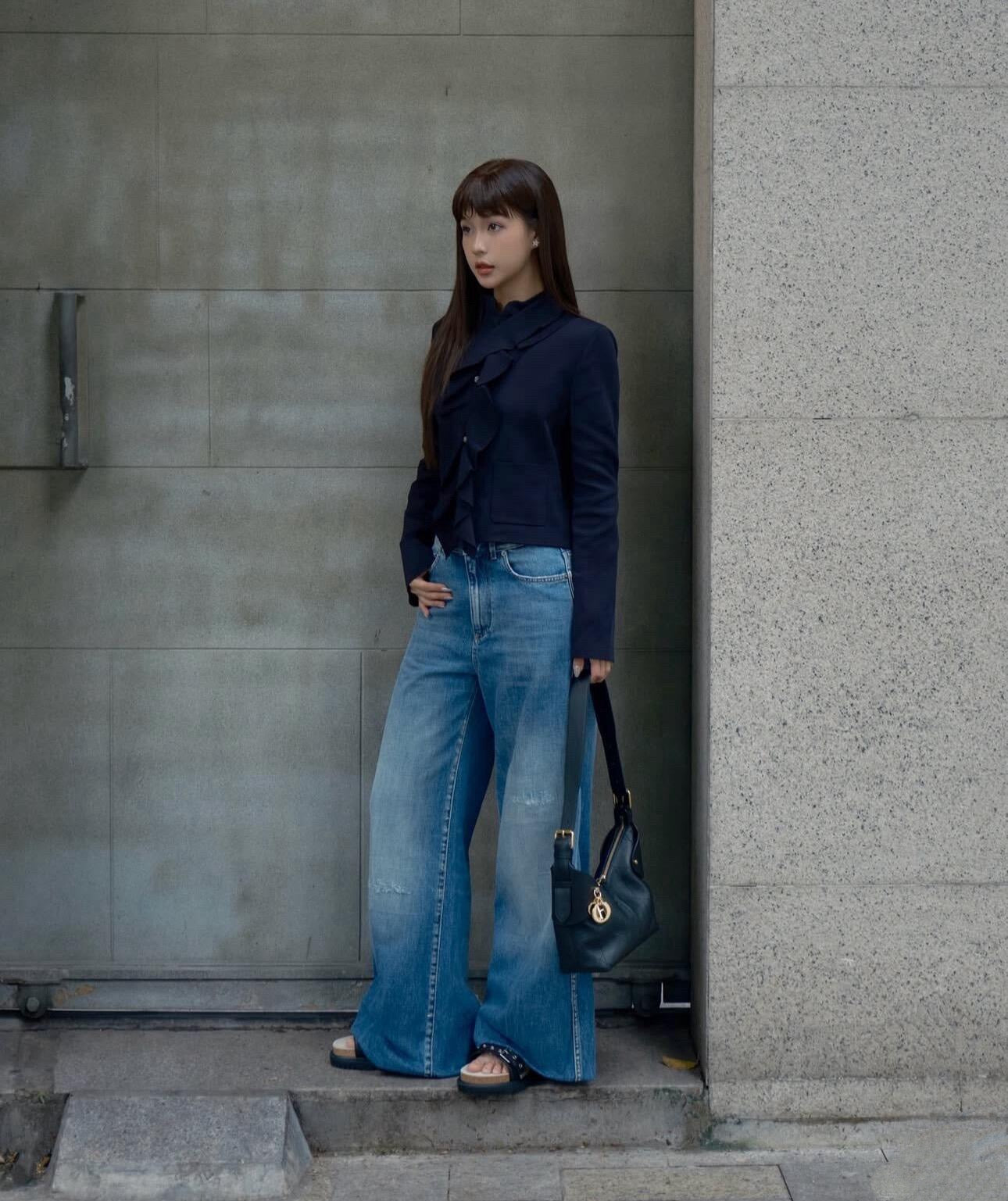 디올 보야주 백 플랫 매크로 까나쥬 그레인드 카프스킨 스몰