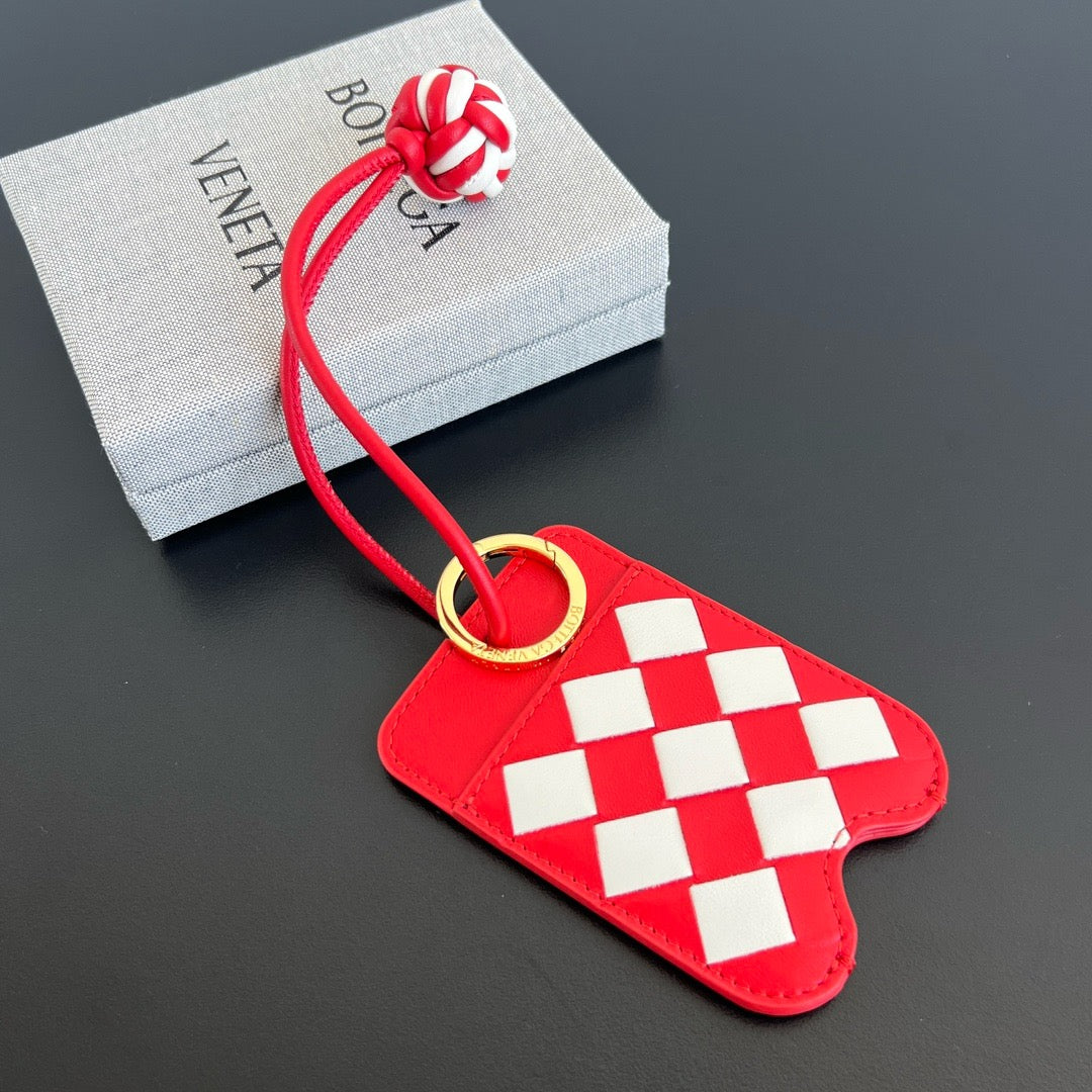 보테가 베네타 인트레치아토 가죽 카드 홀더 백 참