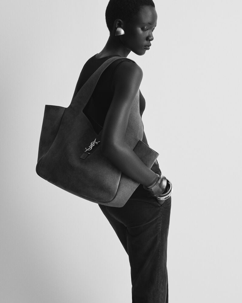 생로랑 LE5À7 BEA 토트백 스웨이드