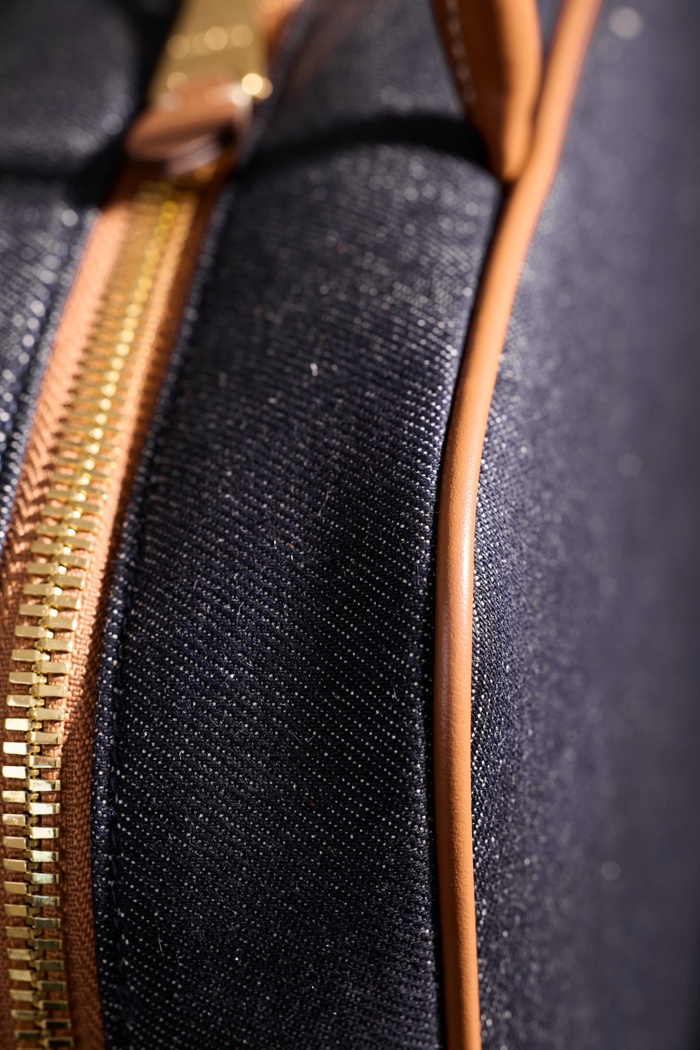 미우미우 보 데님 백 라지