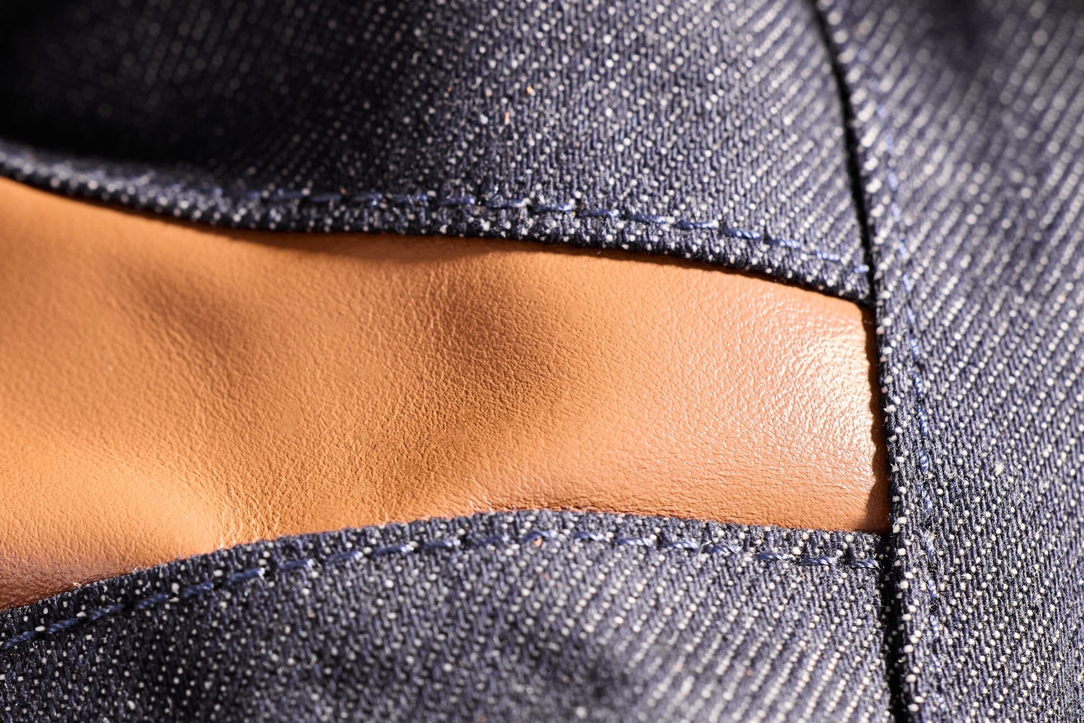 미우미우 보 데님 백 라지