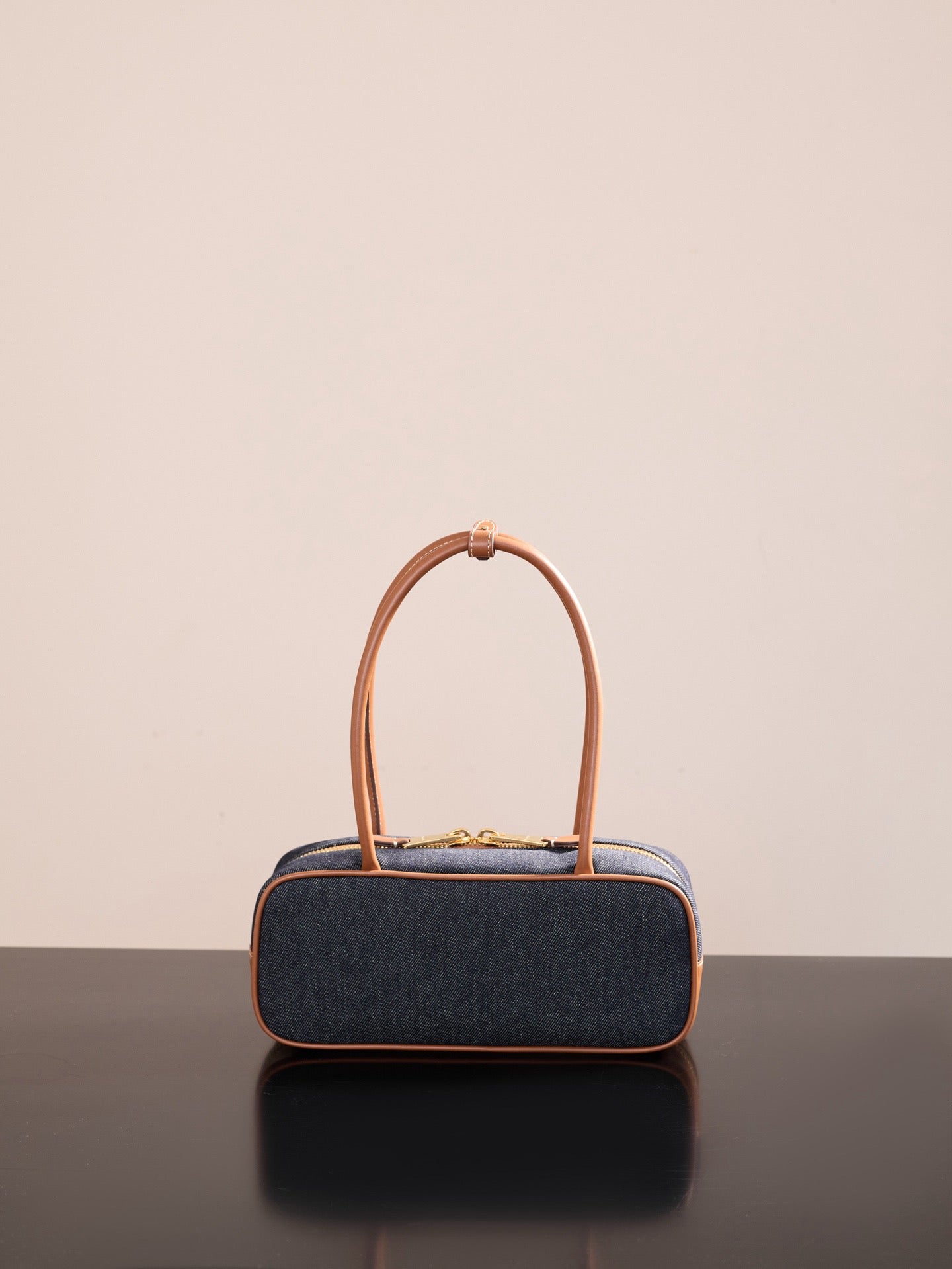 미우미우 보 데님 백 스몰