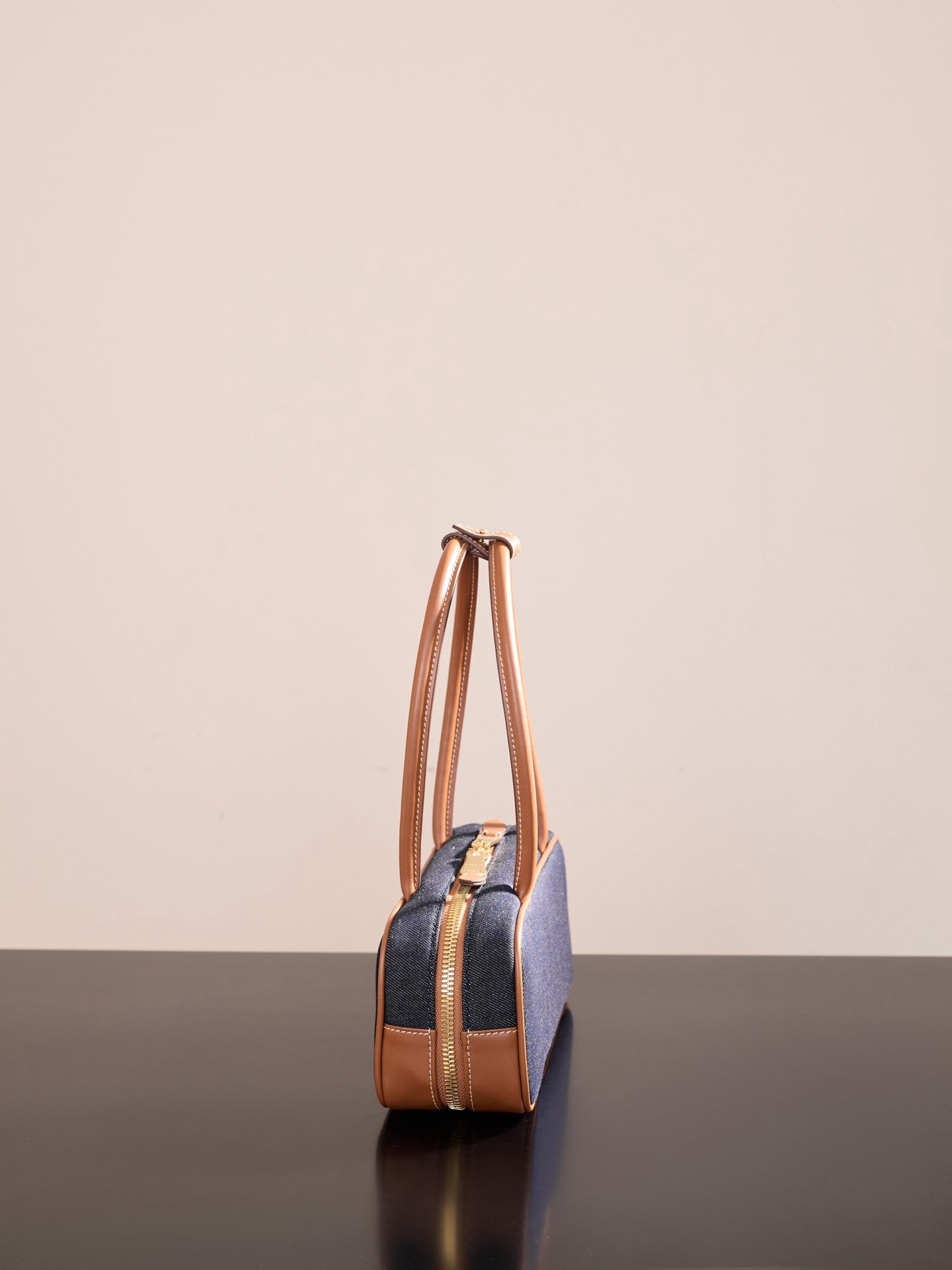 미우미우 보 데님 백 스몰