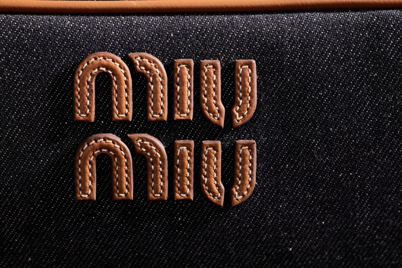 미우미우 보 데님 백 스몰