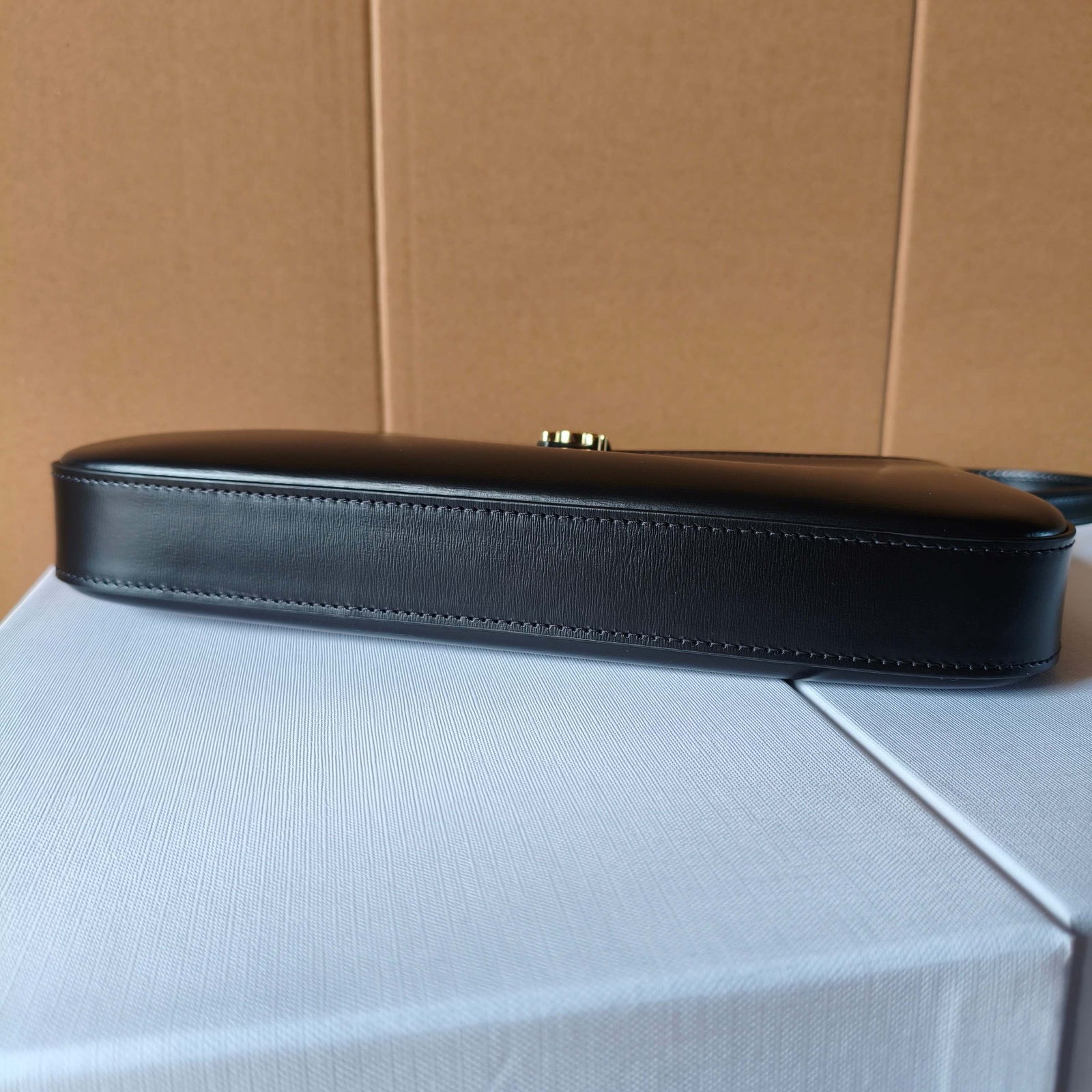 셀린느 티나 숄더백 트리옹프 캔버스 블랙