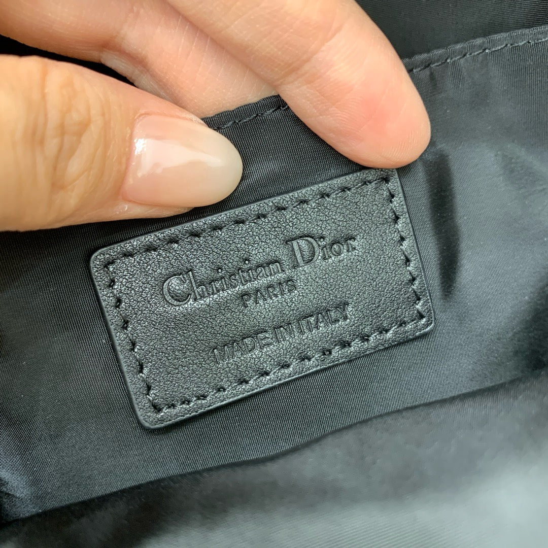 디올 트래블 백팩 블루 디올 오블리크 자카드