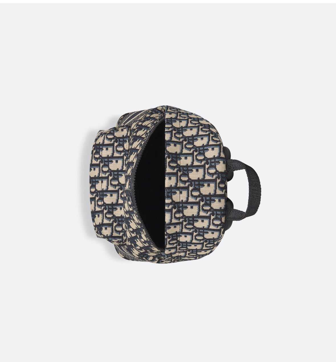 디올 트래블 백팩 블루 디올 오블리크 자카드