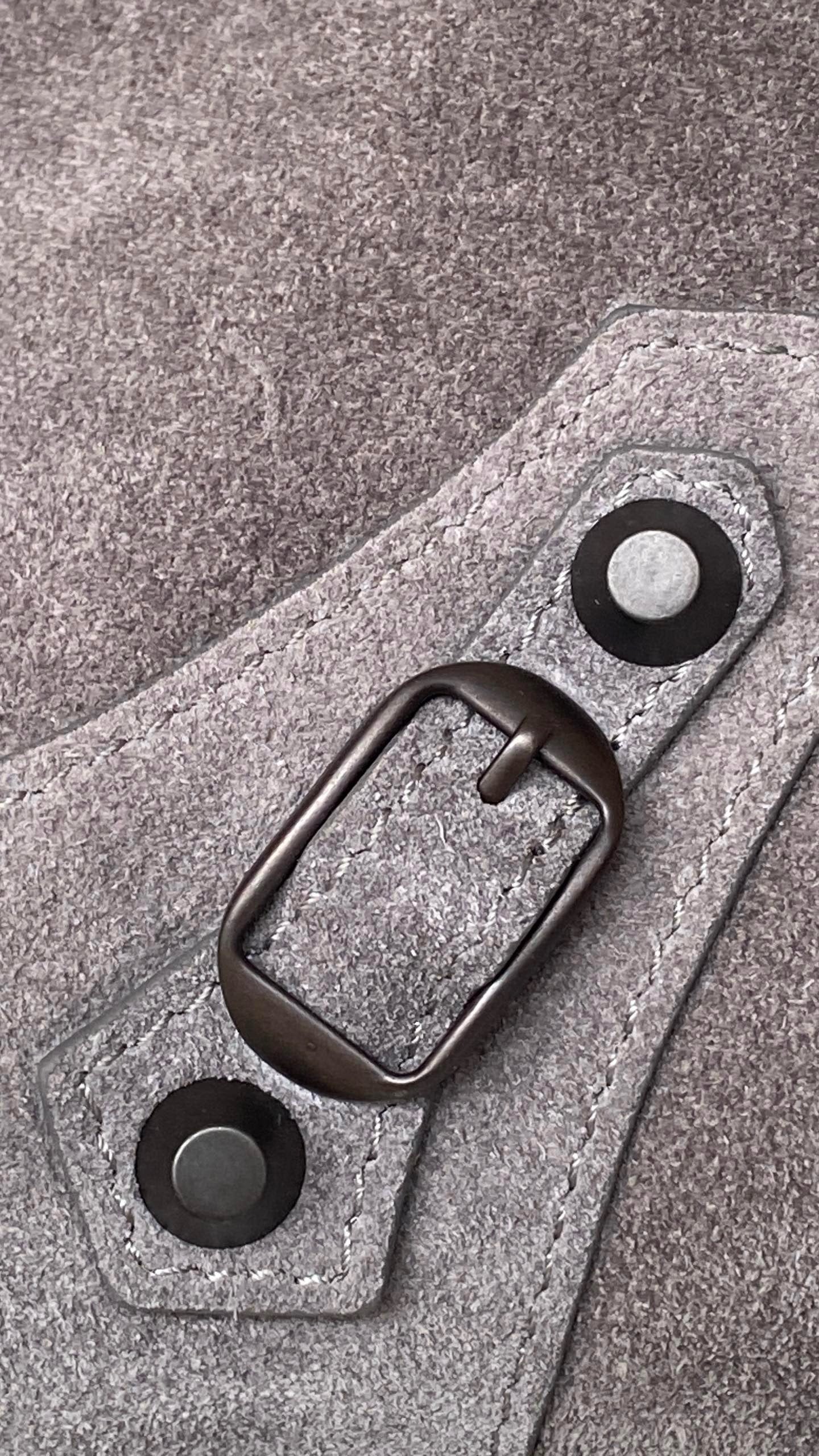 발렌시아가 여성 르 시티 백 미디움 스웨이드 카프스킨