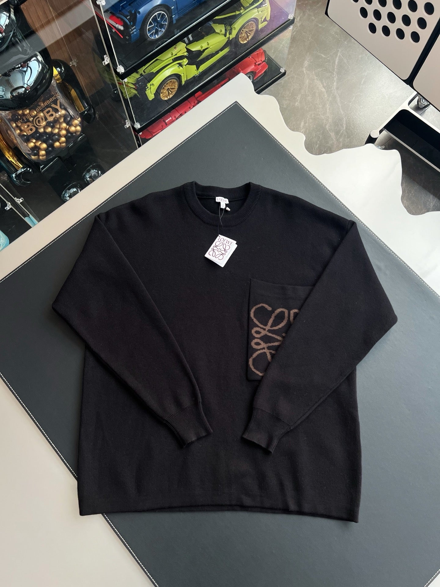 로에베 아나그램 니트 후드