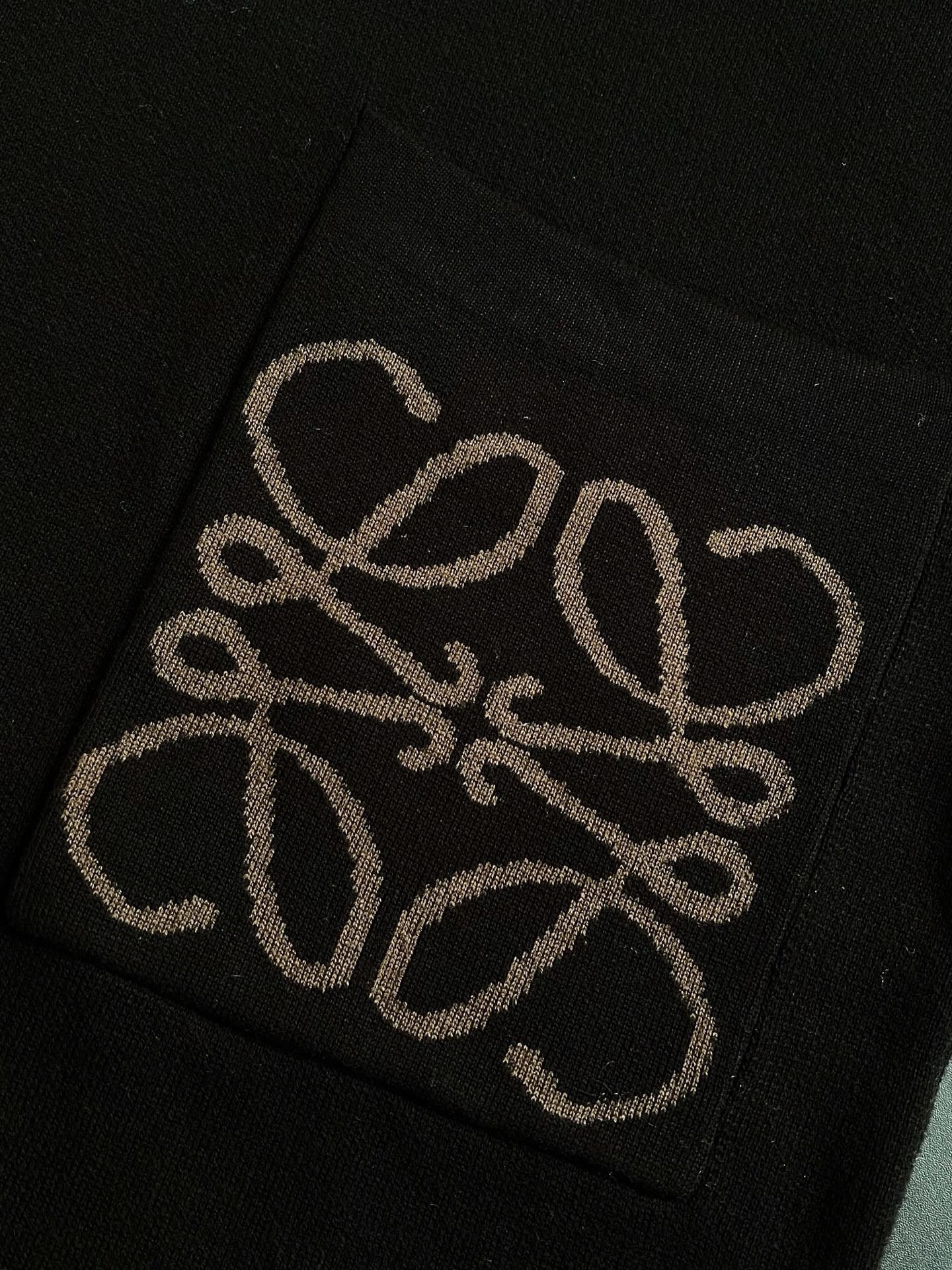 로에베 아나그램 니트 후드