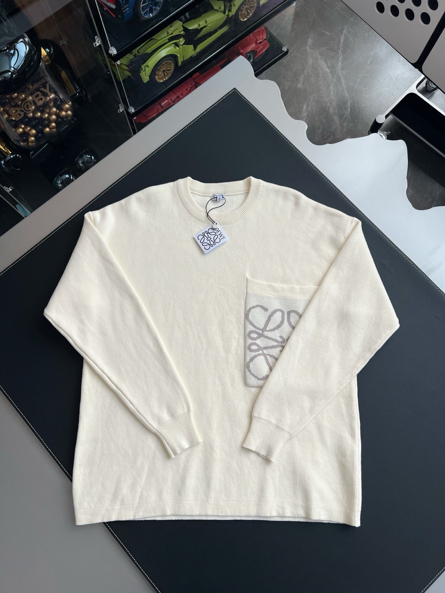 로에베 아나그램 니트 후드