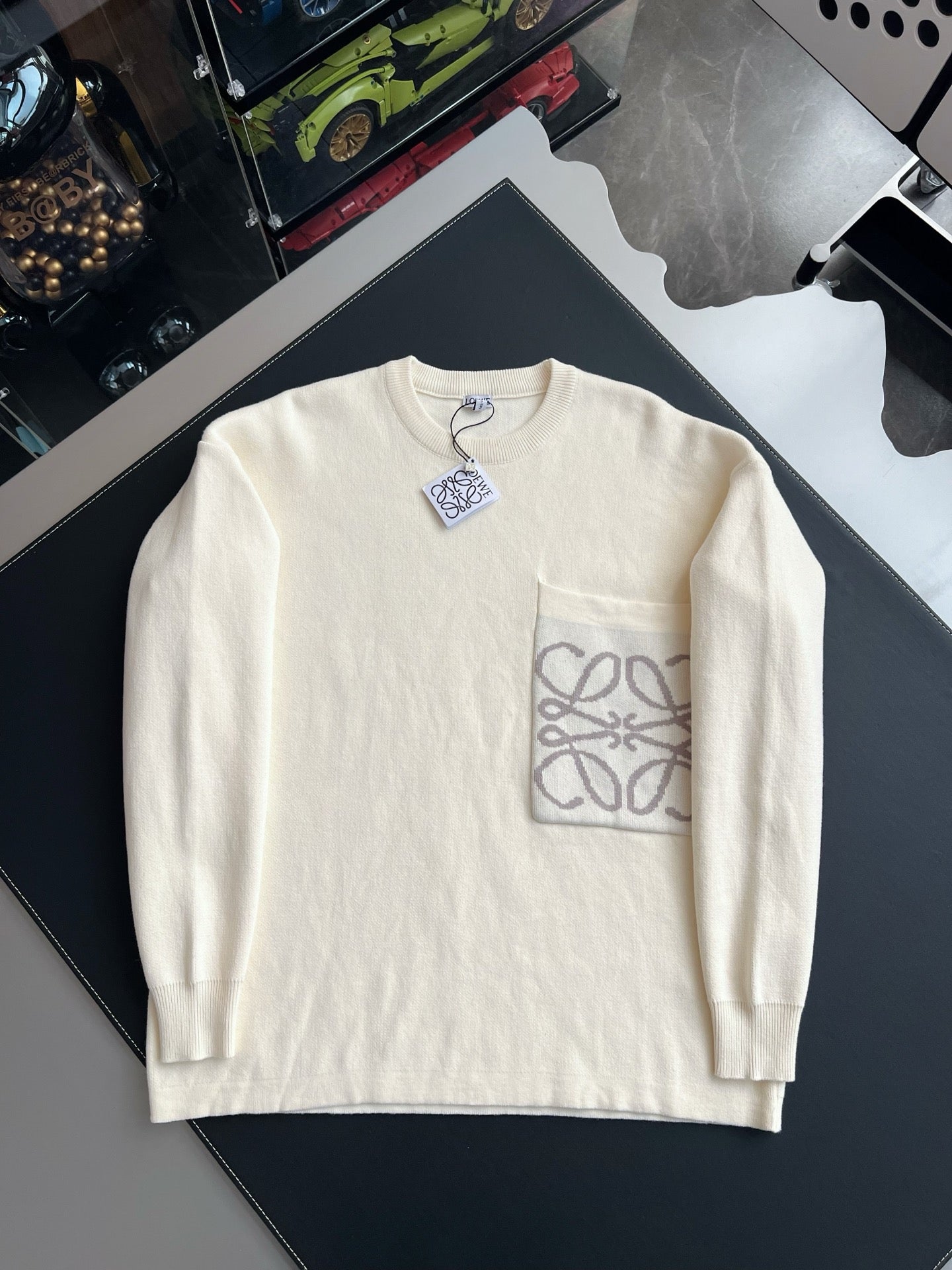 로에베 아나그램 니트 후드