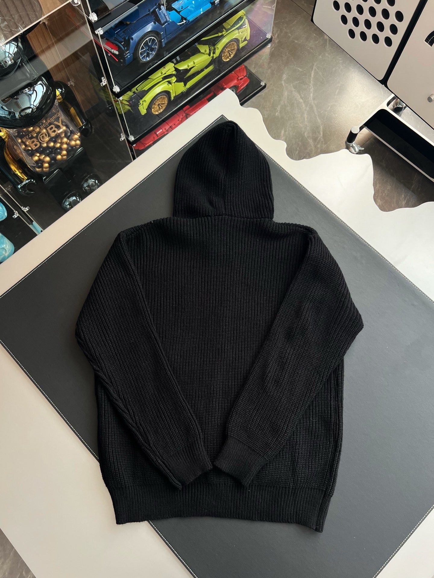 셀린느 울 후드 가디건