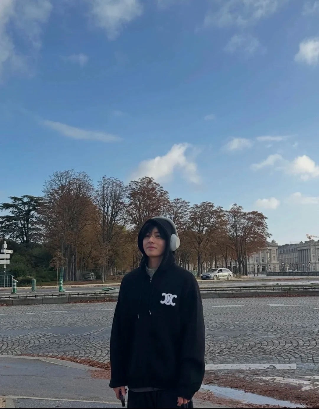 셀린느 울 후드 가디건