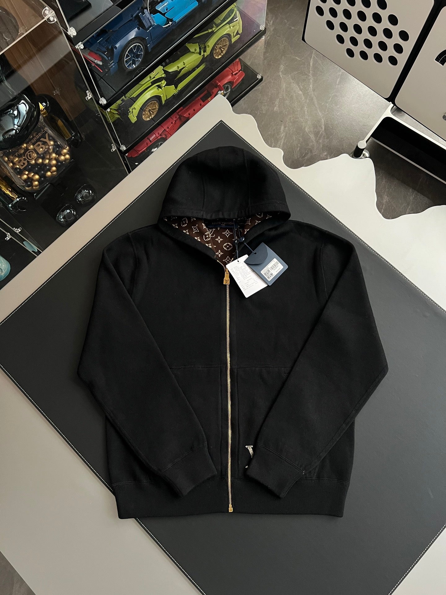 루이비통 모노그램 더블 페이스 집업 후디