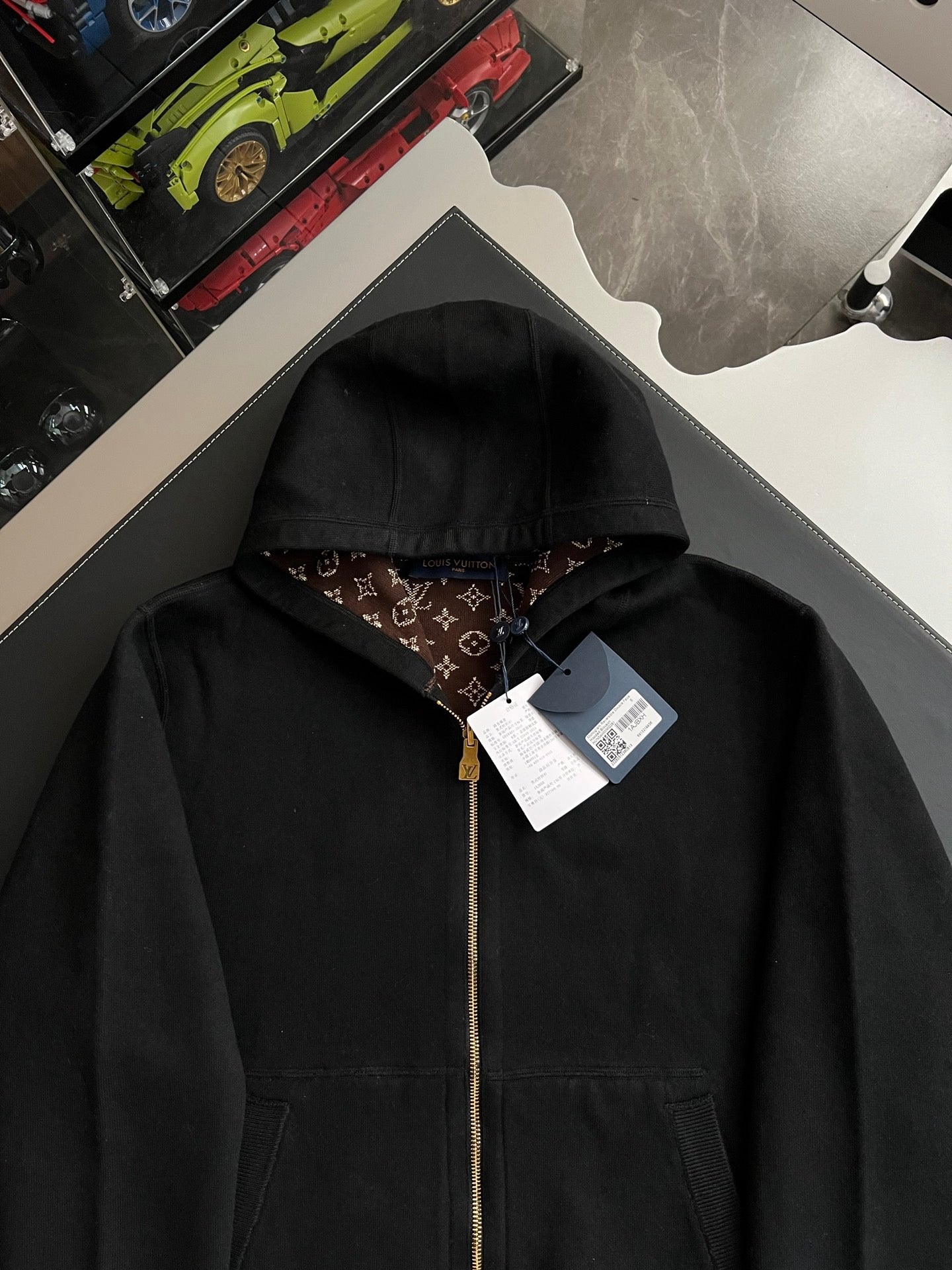 루이비통 모노그램 더블 페이스 집업 후디