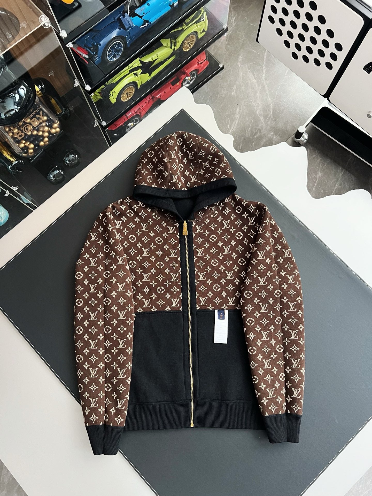 루이비통 모노그램 더블 페이스 집업 후디