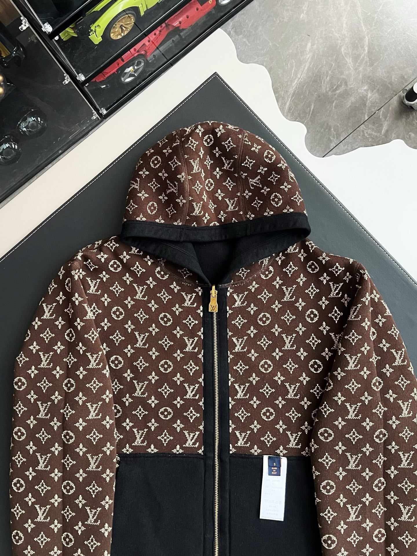 루이비통 모노그램 더블 페이스 집업 후디