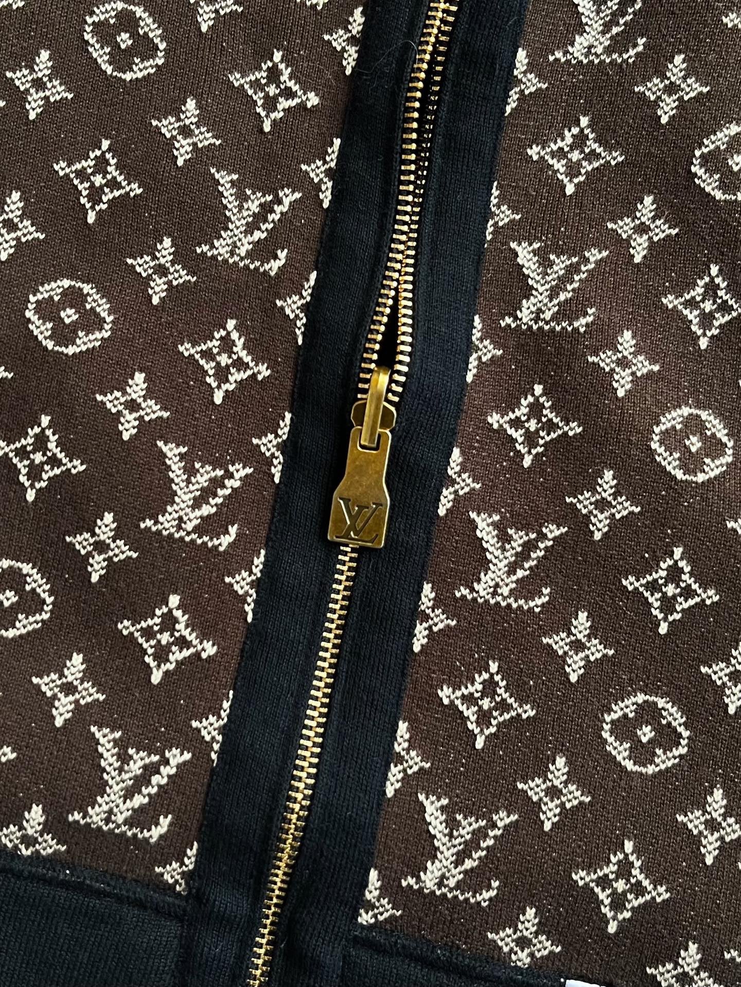 루이비통 모노그램 더블 페이스 집업 후디