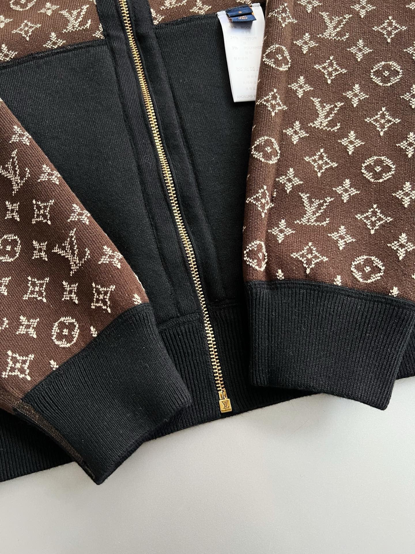 루이비통 모노그램 더블 페이스 집업 후디