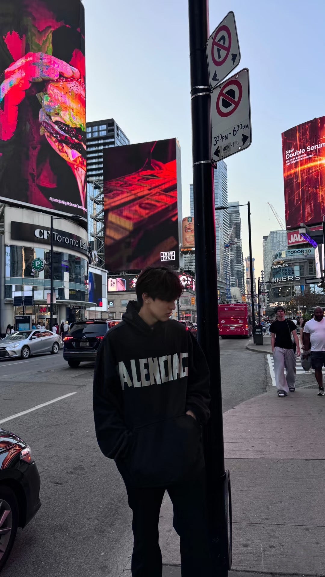 발렌시아가 뉴 테이프 타입 오버사이즈 후드