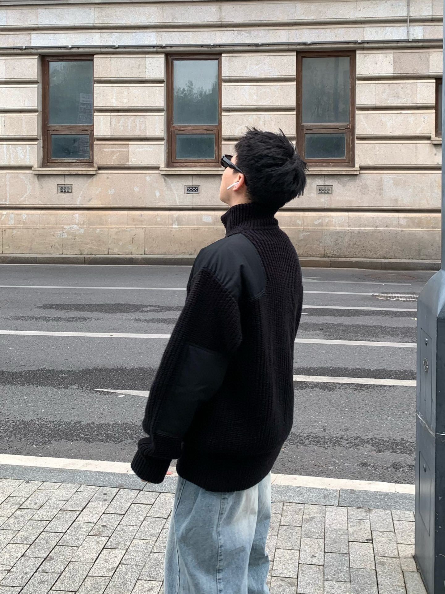 프라다 하이 넥 가디건