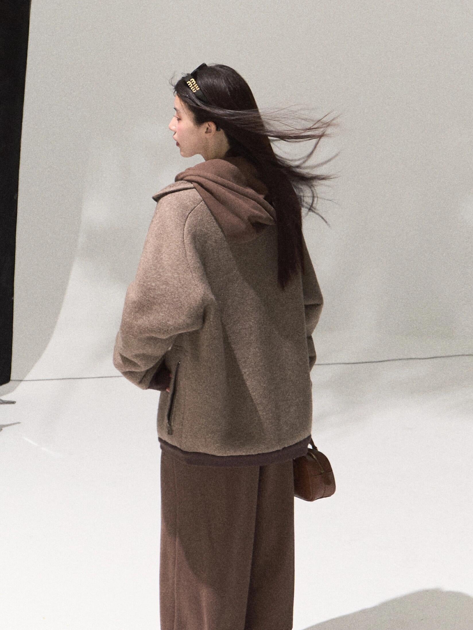 미우미우 플리스 봄버 재킷