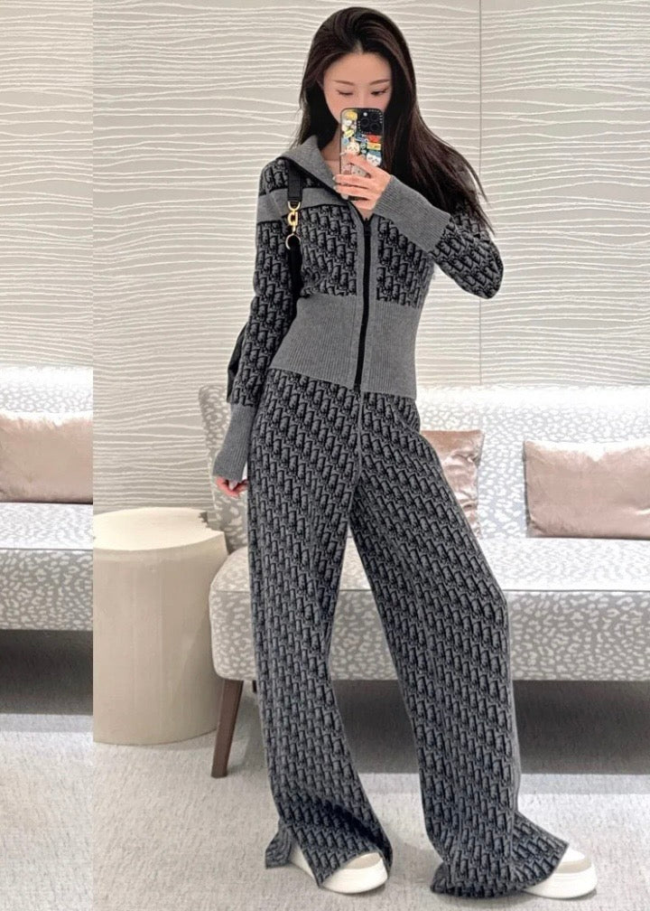 디올 오블리크 캐시미어 리버시블 가디건