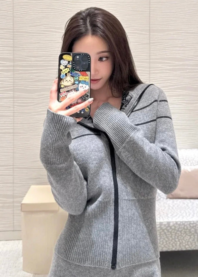 디올 오블리크 캐시미어 리버시블 가디건