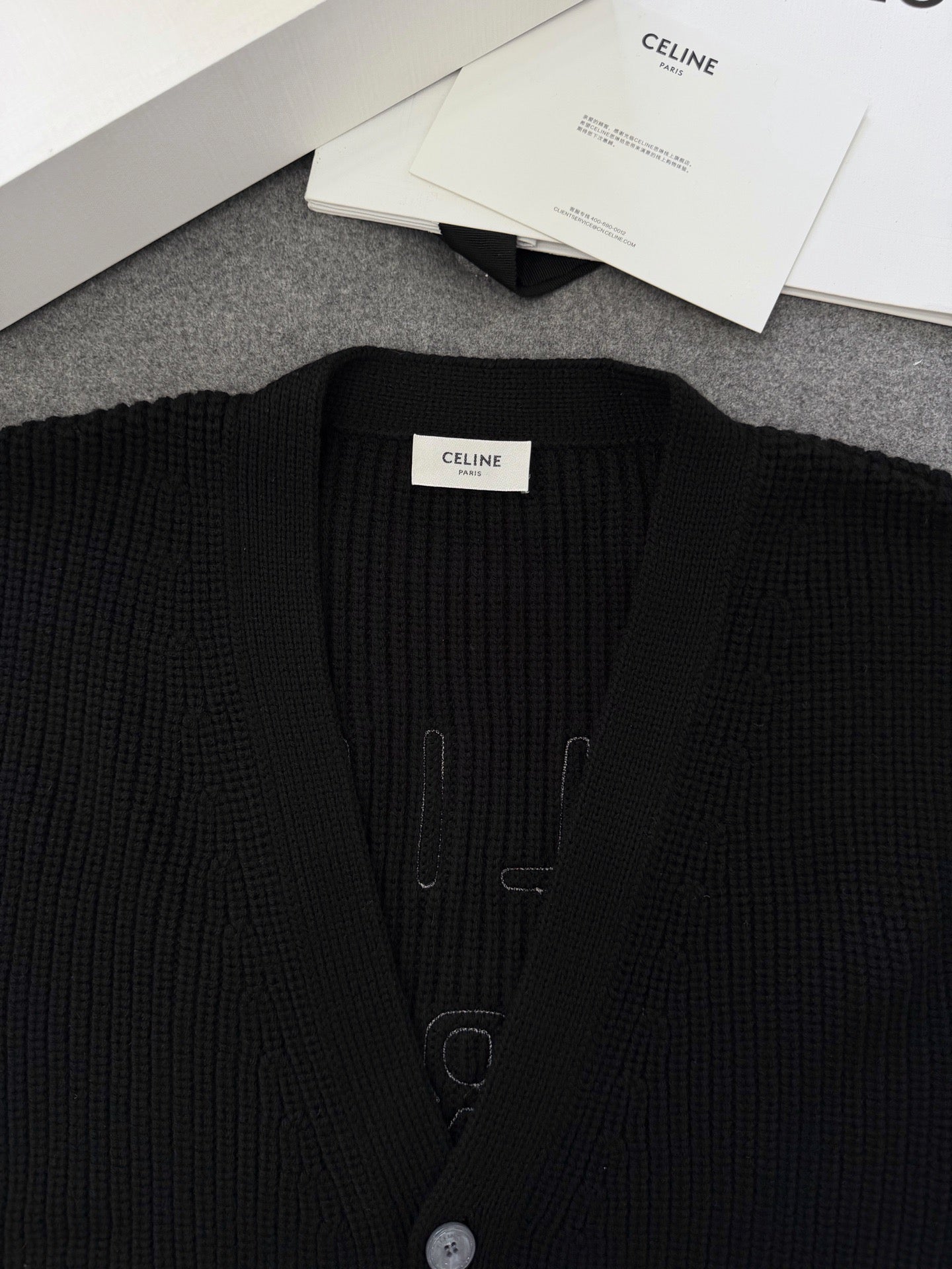 셀린느 풀오버 가디건 블랙