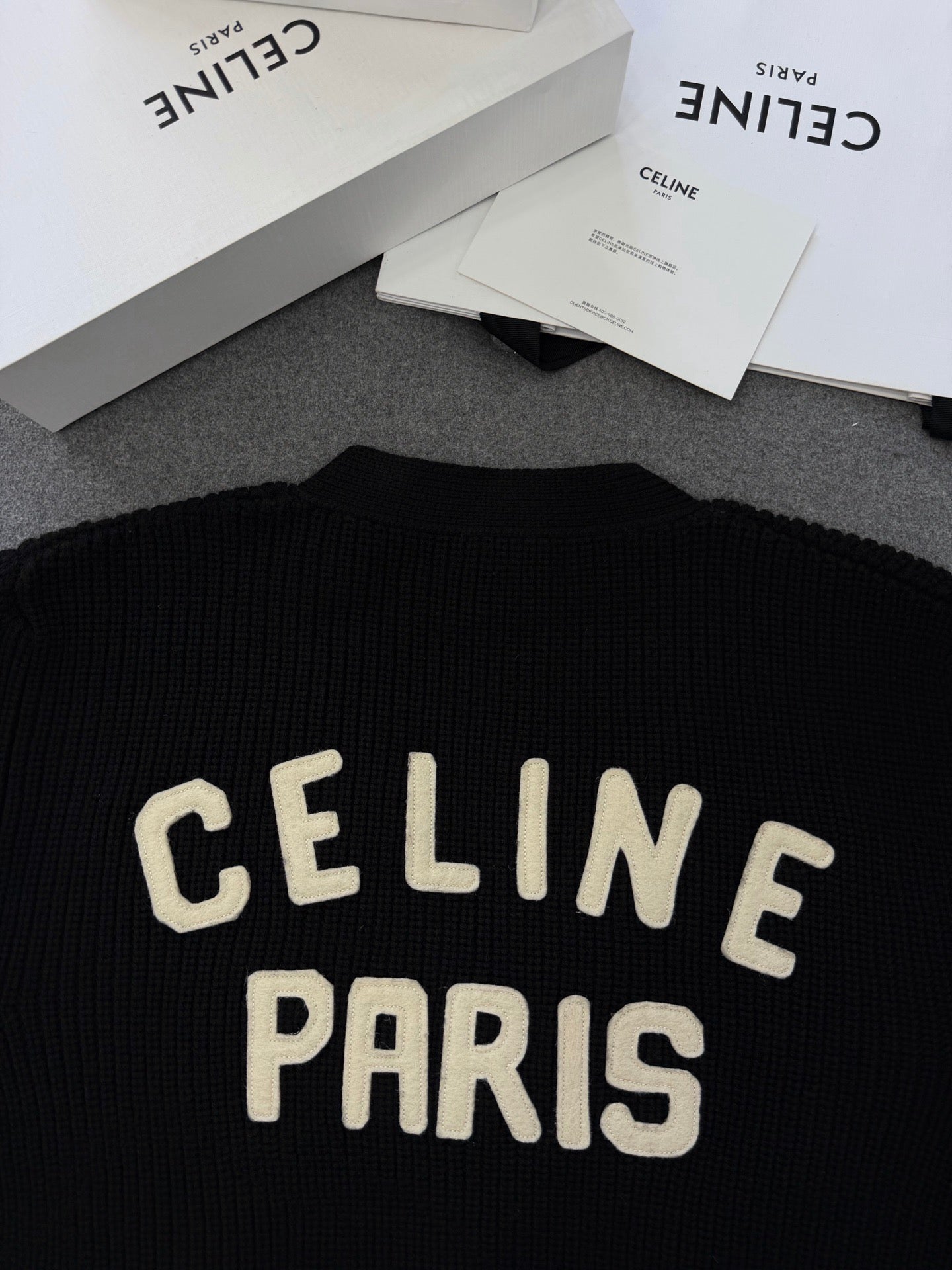 셀린느 풀오버 가디건 블랙