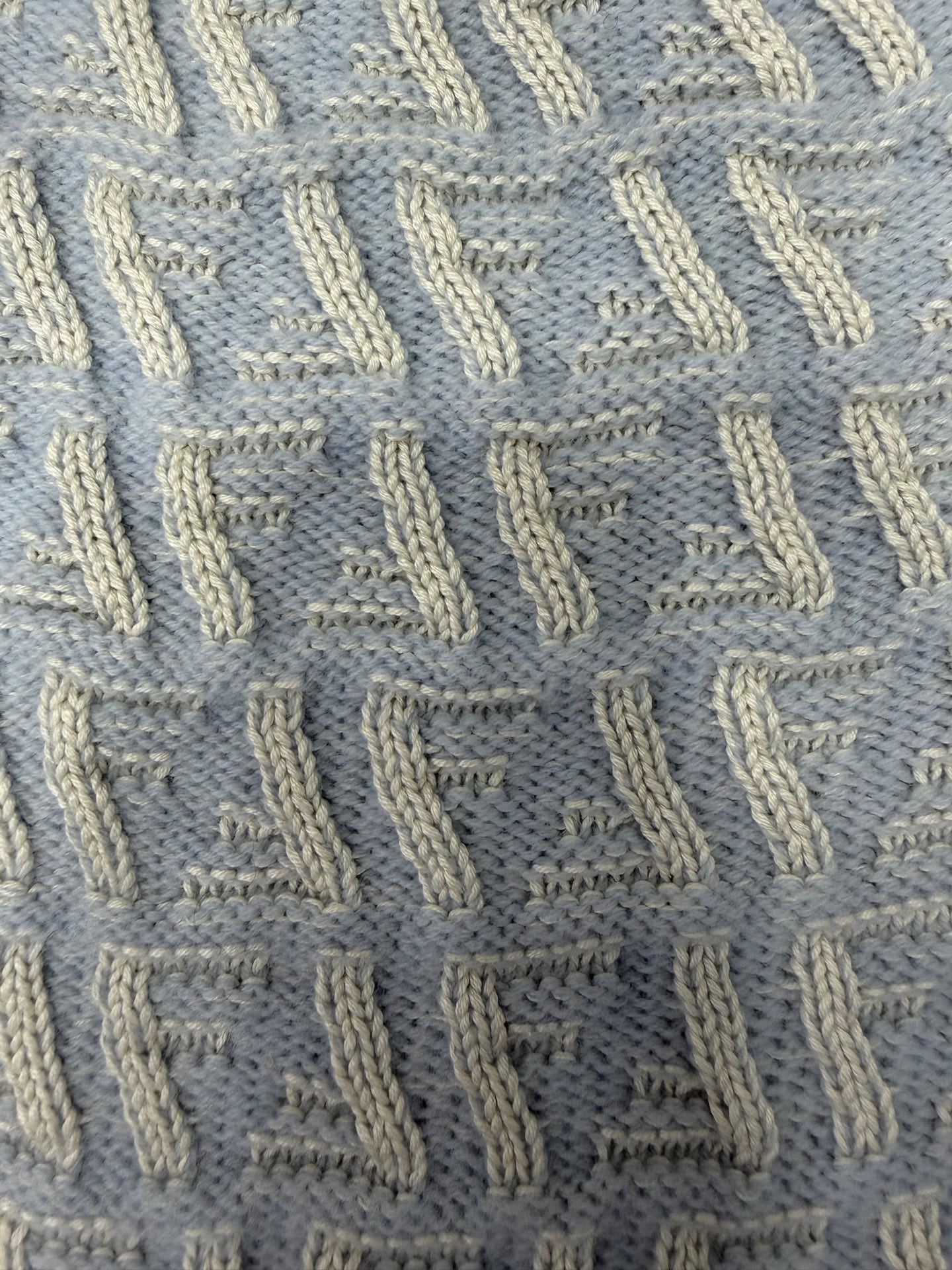 펜디 라이트 블루 FF 캐시미어 울 카디건 셋업