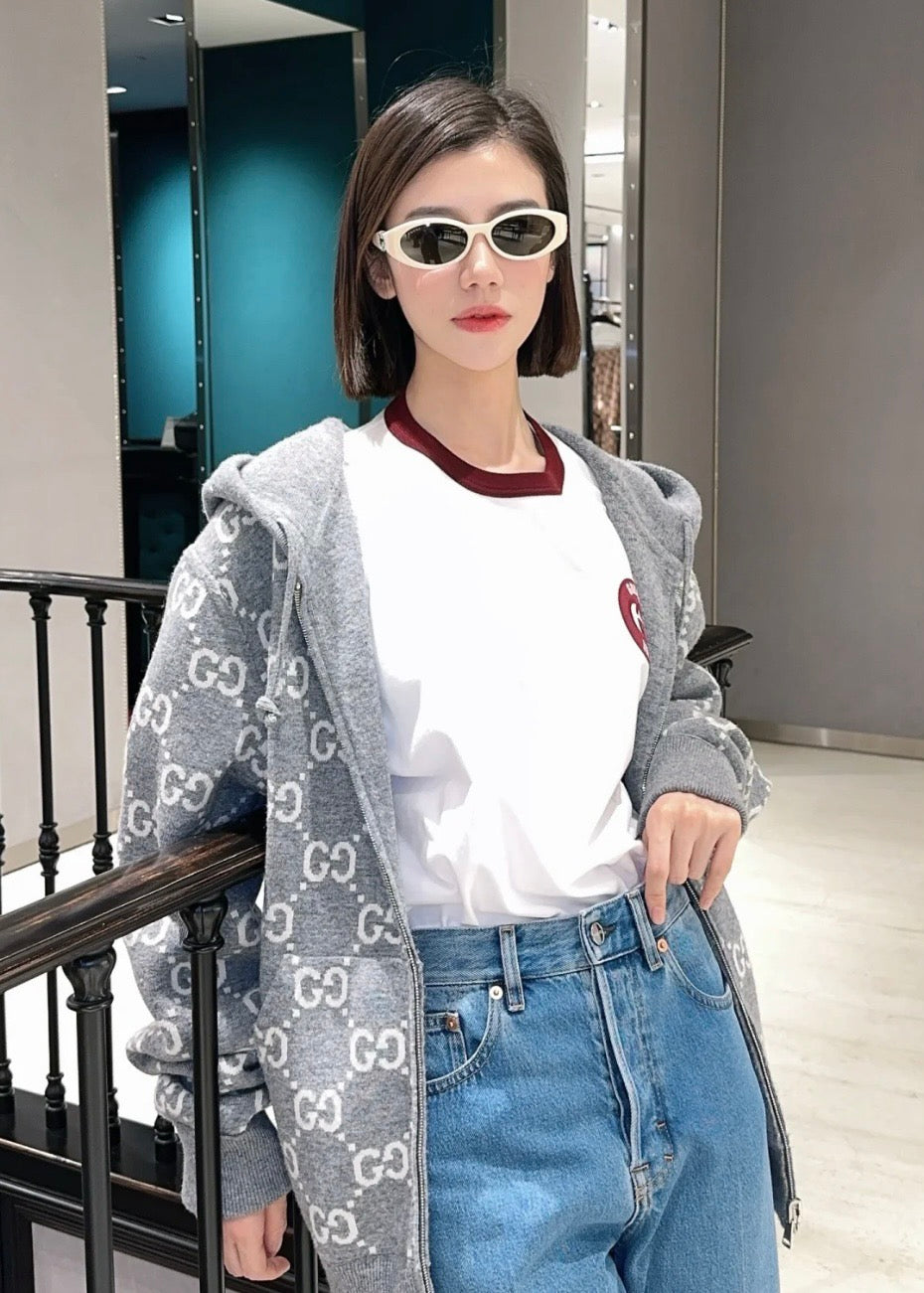 구찌 리버서블 후드 스웨트셔츠