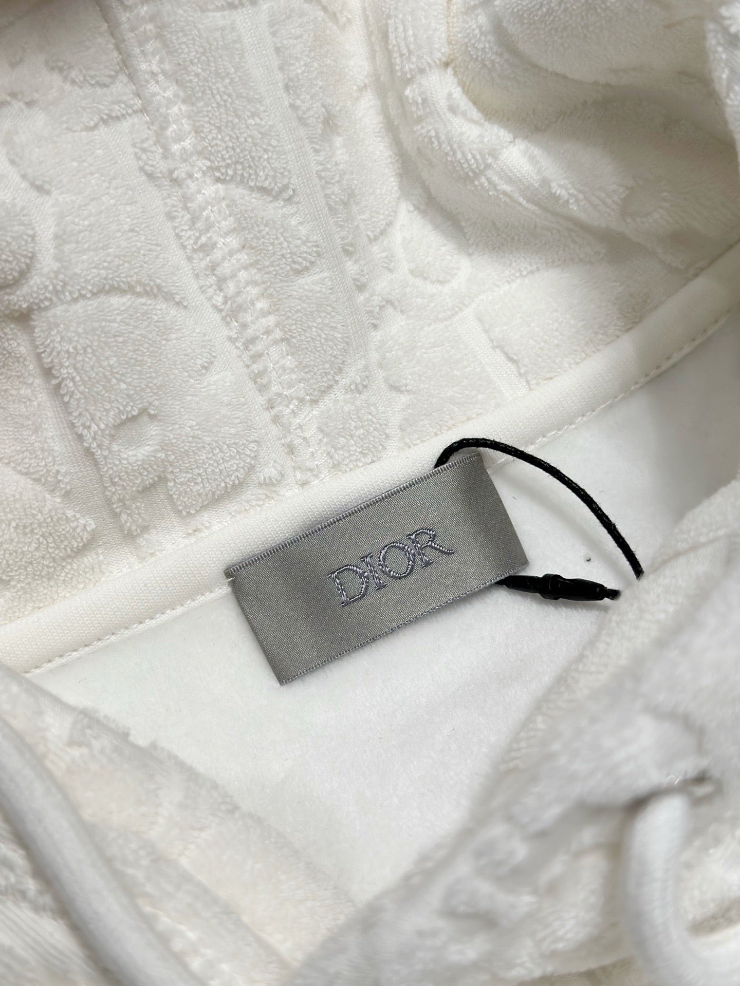 디올 오블리크 코튼 플리스 캐주얼 핏 후드 스웨트셔츠