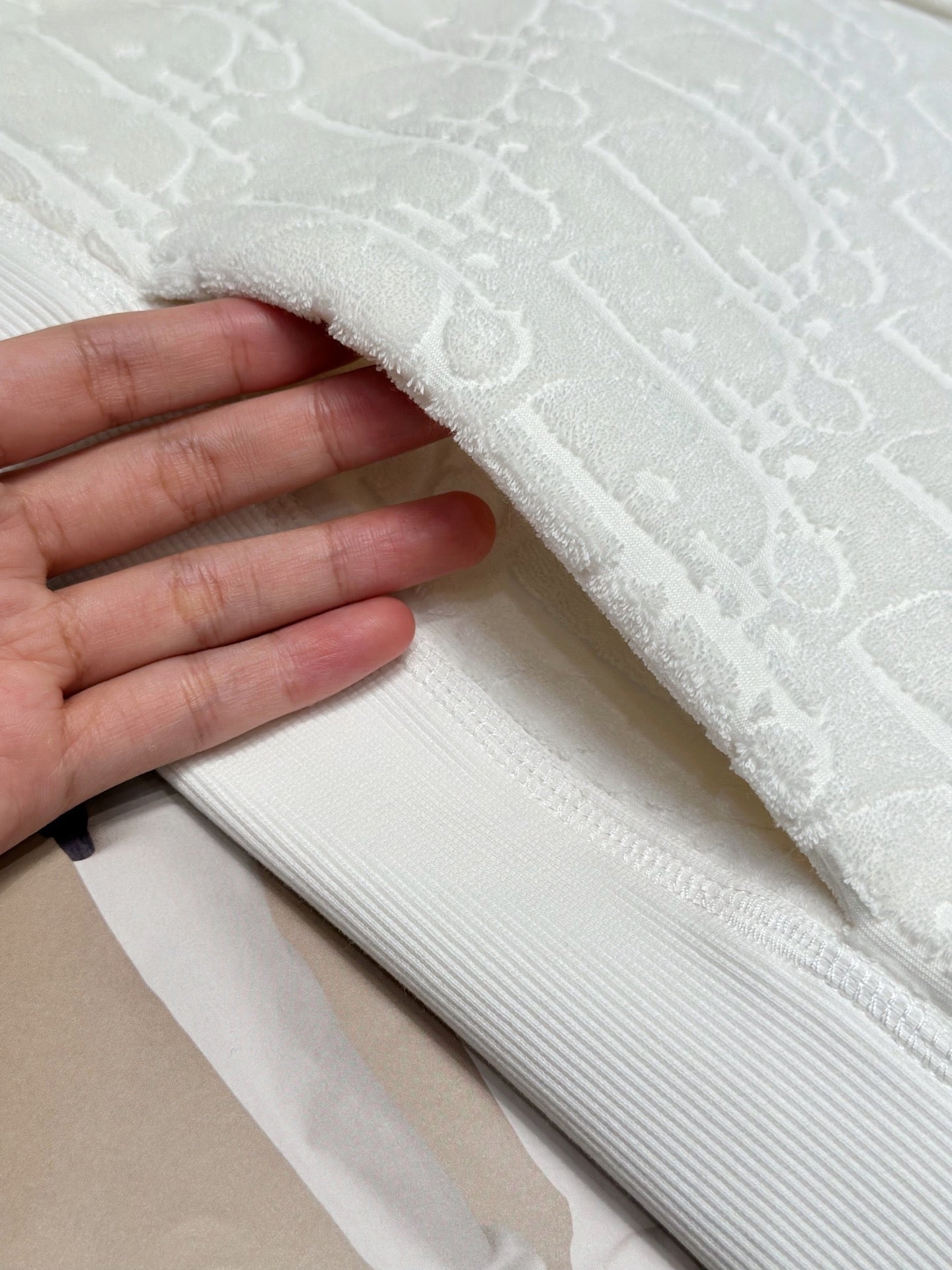 디올 오블리크 코튼 플리스 캐주얼 핏 후드 스웨트셔츠