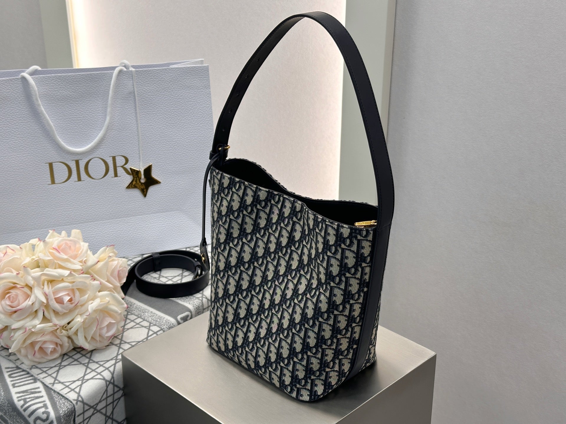 디올 스타 스몰 버킷백