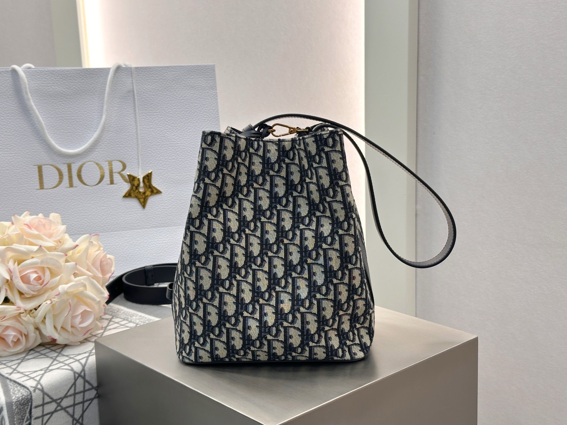 디올 스타 스몰 버킷백