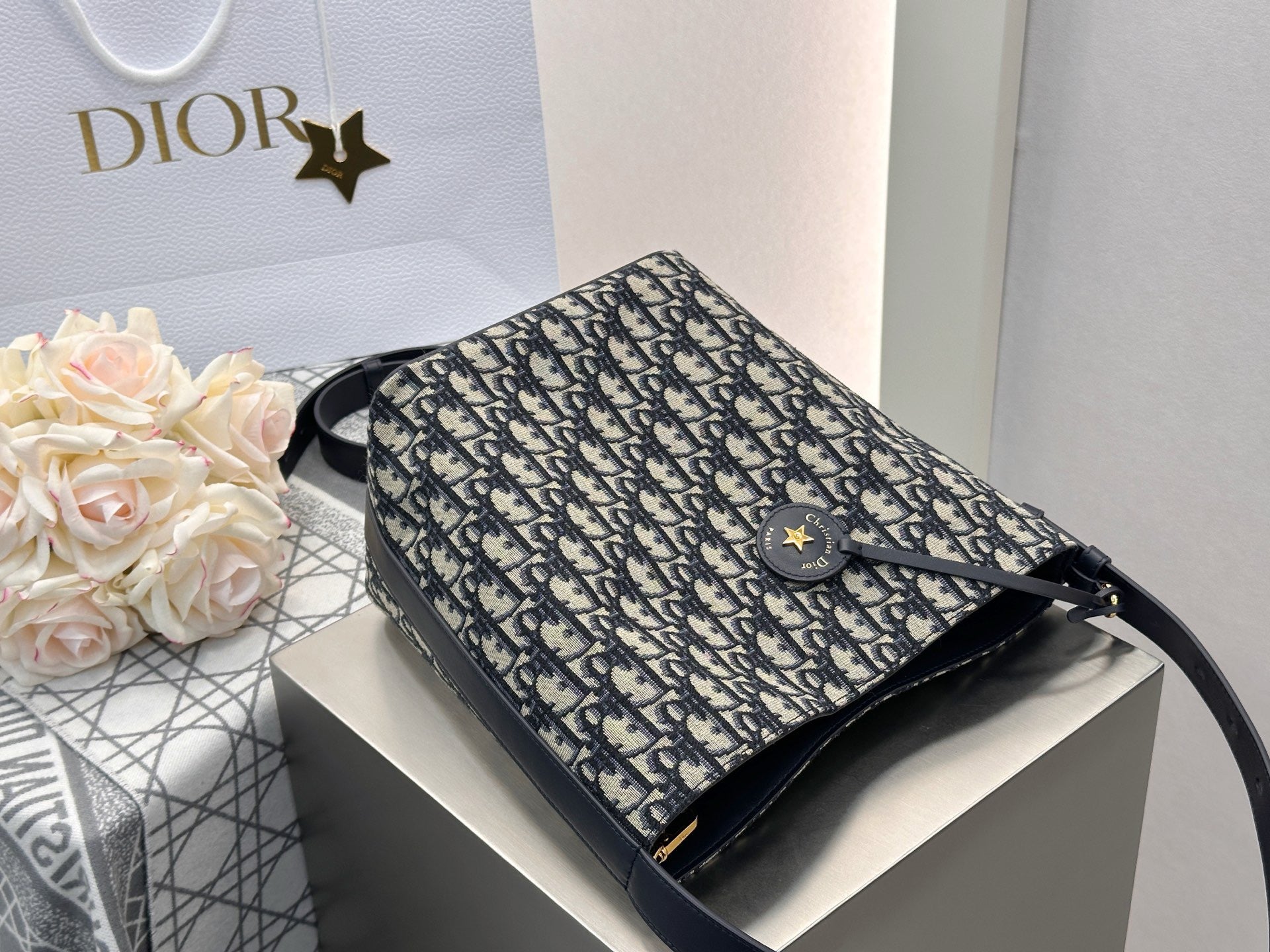 디올 스타 스몰 버킷백