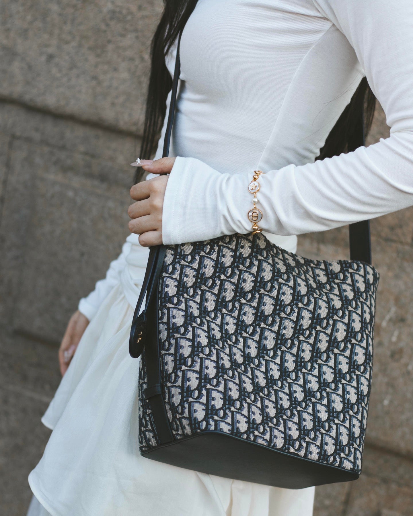 디올 스타 스몰 버킷백