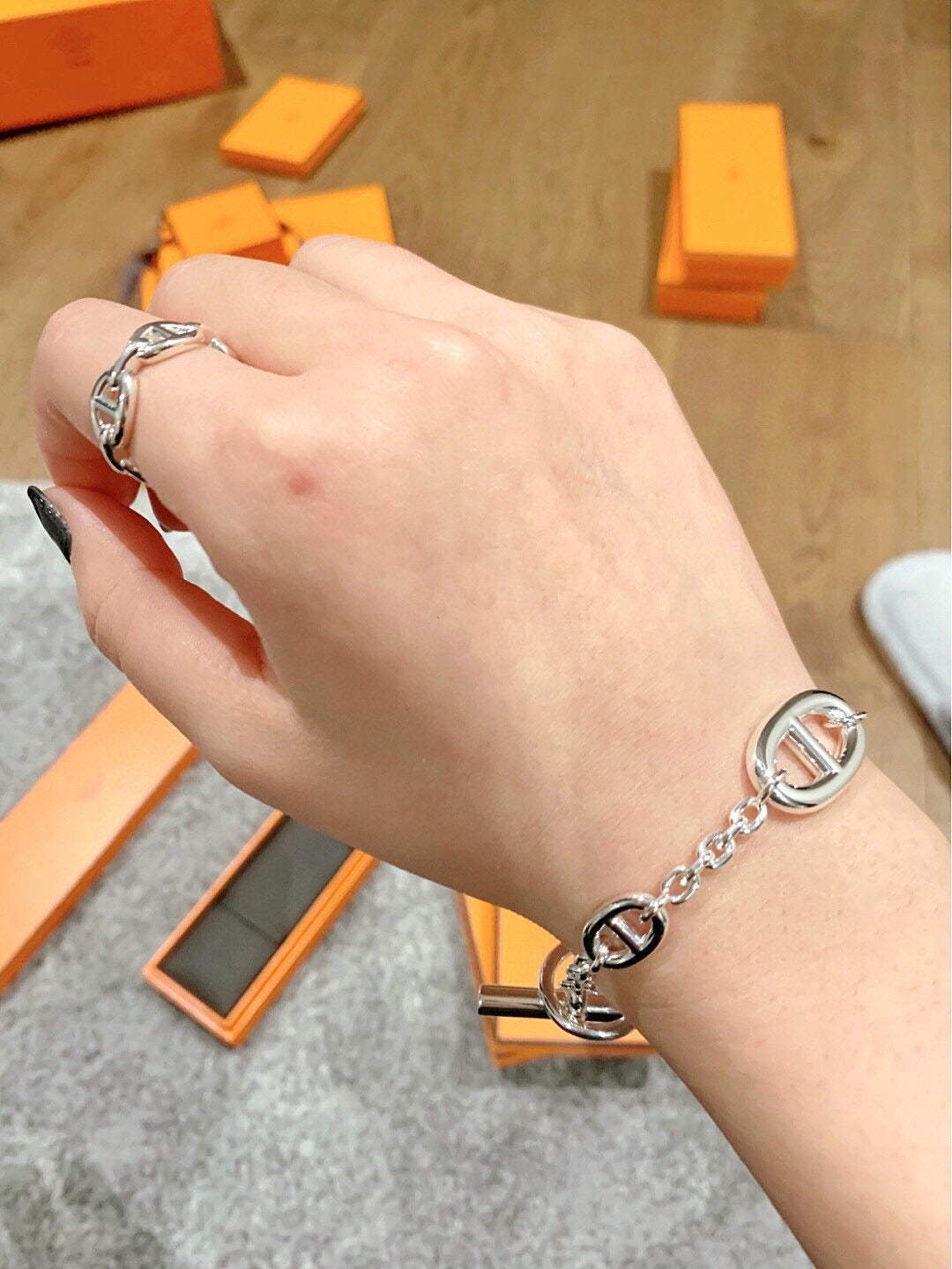 에르메스 파랑돌 브레이슬릿 (925 Silver )