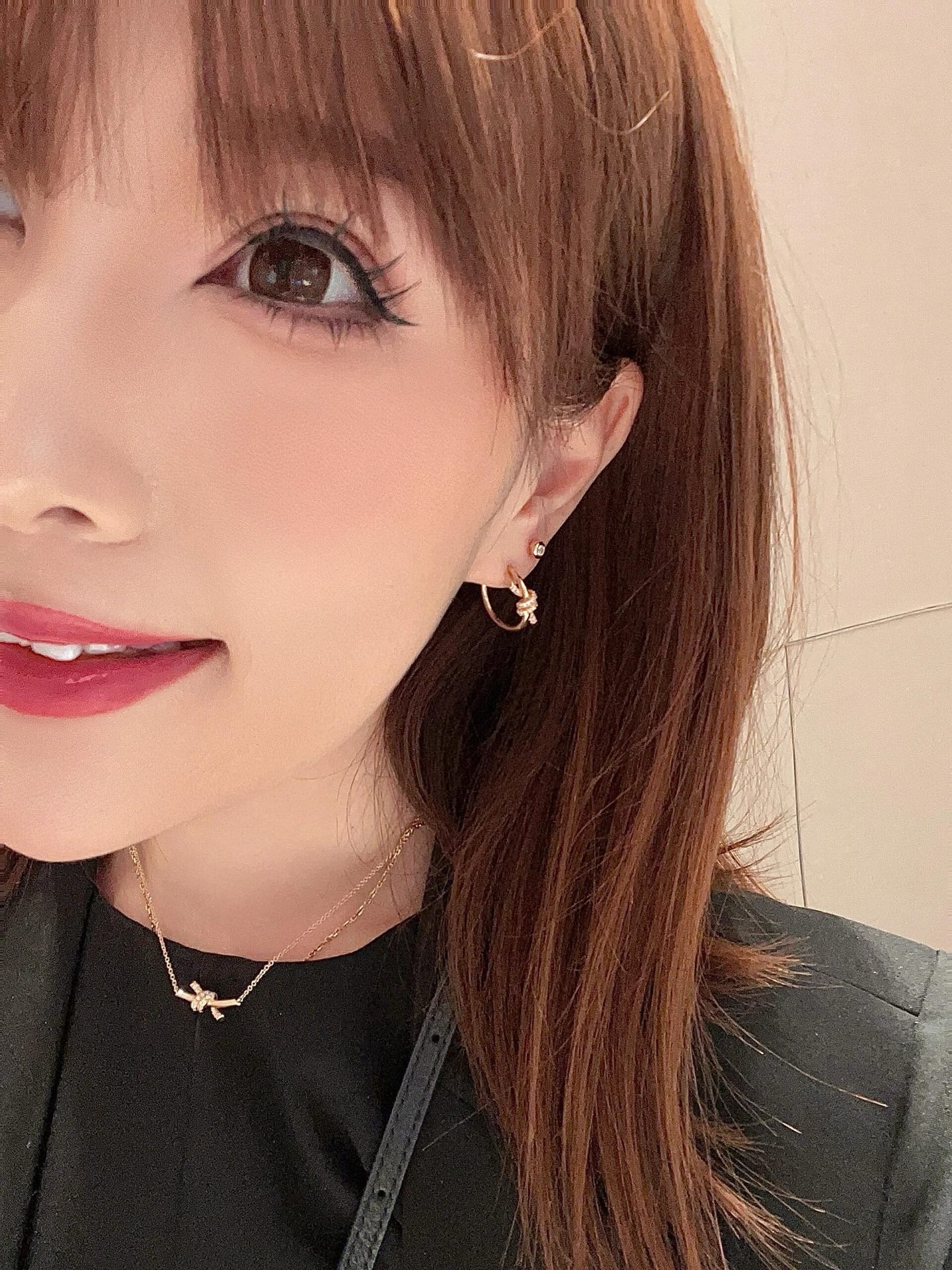 티파니 노트 후프 이어링