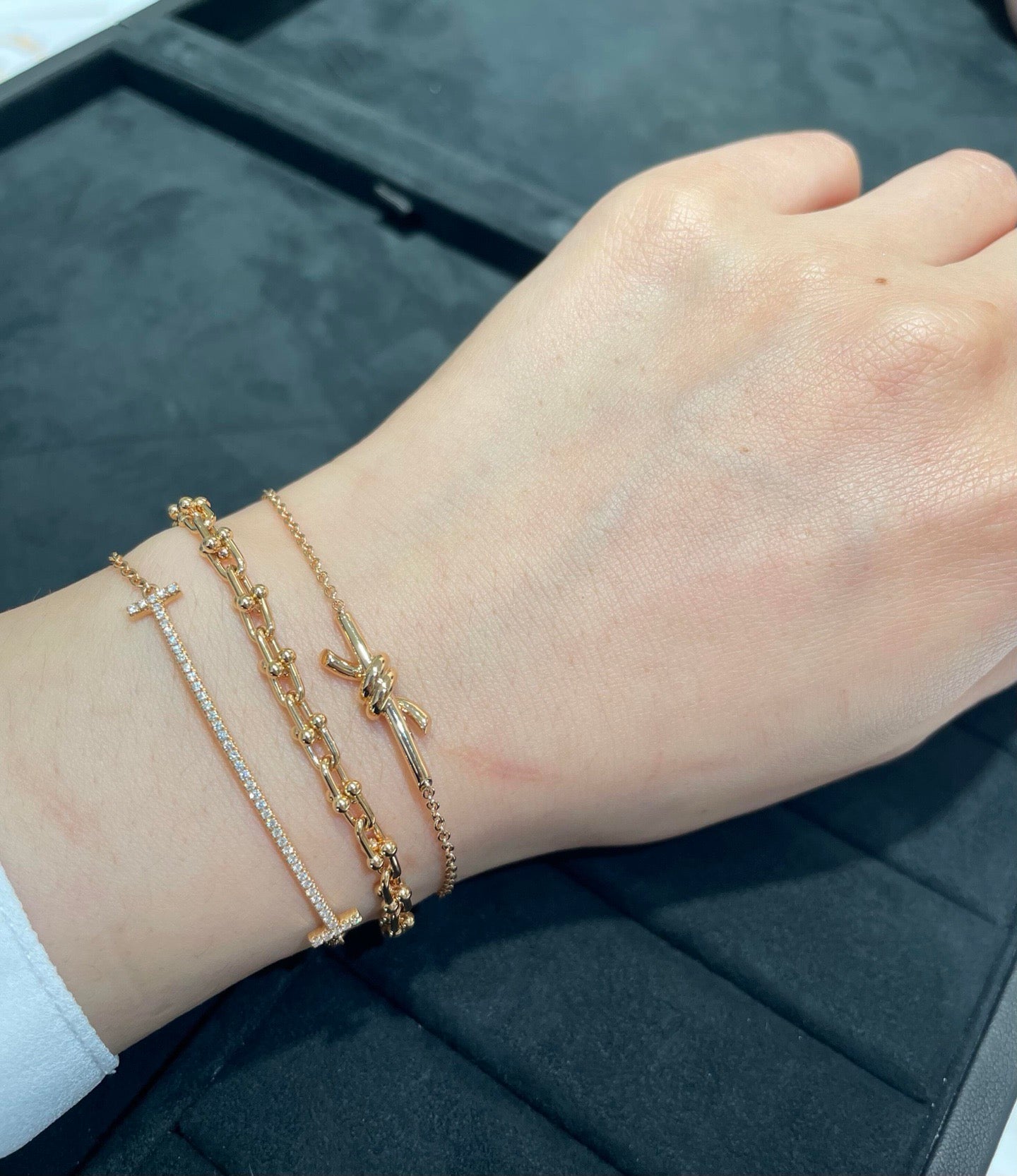 티파니 노트 체인 브레이슬릿